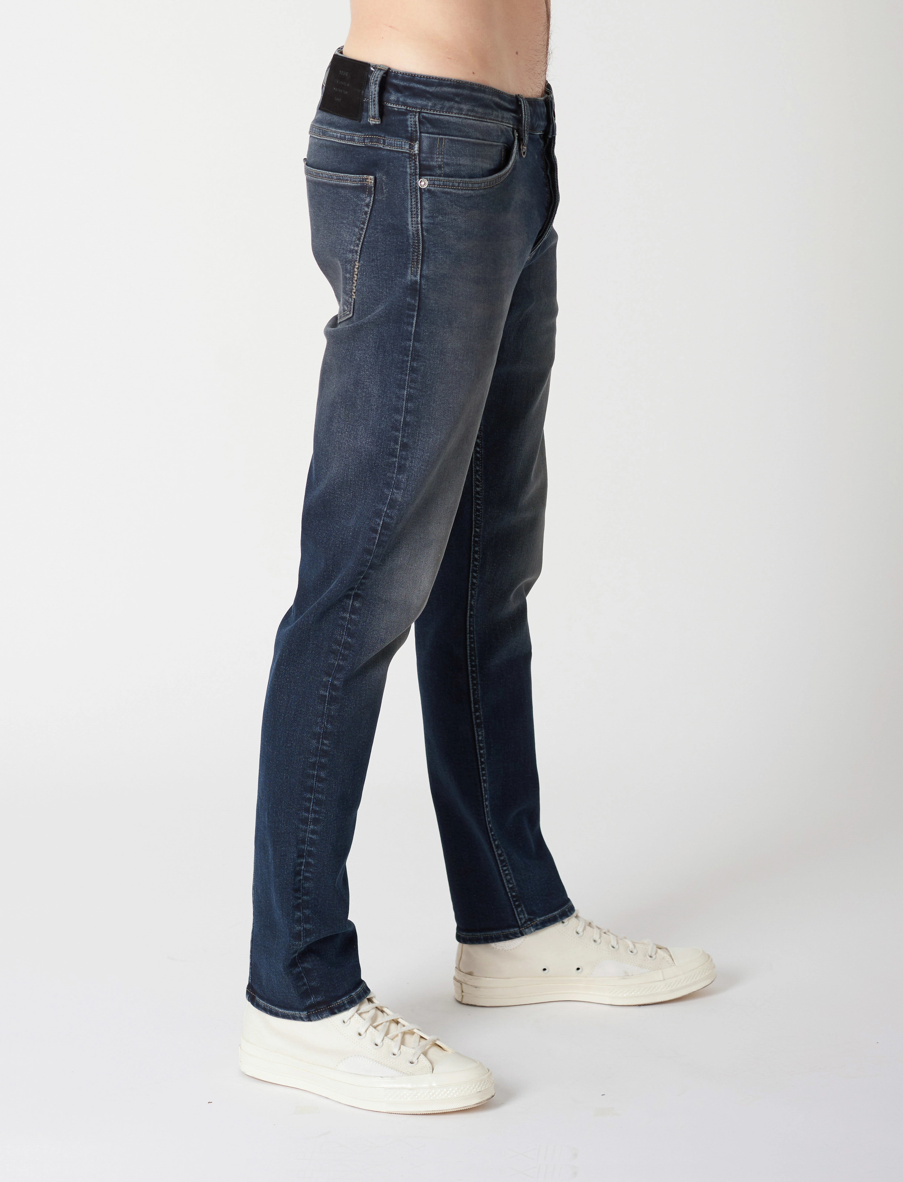 NEUW - LOU SLIM VAIN - organic dark blue - 4