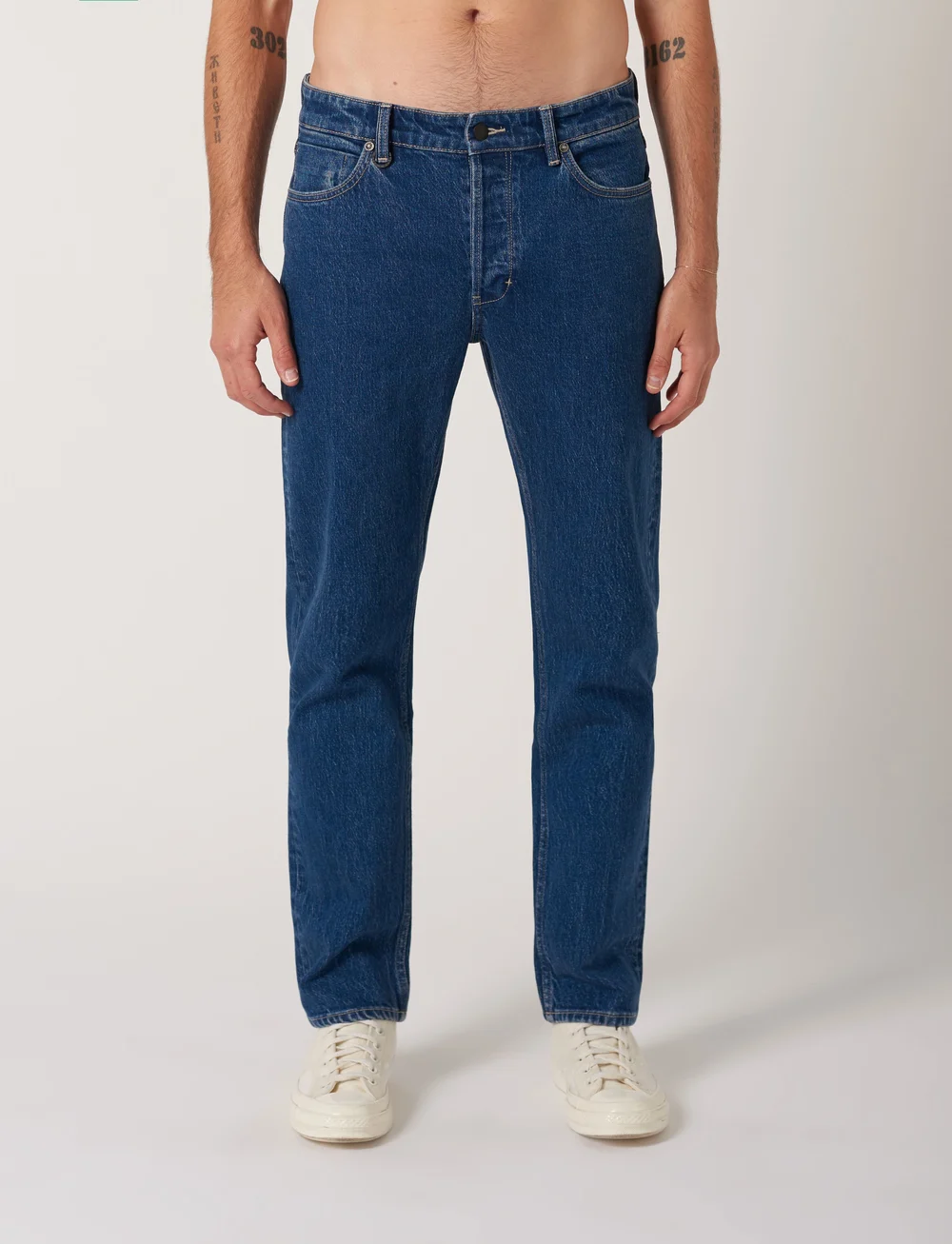 NEUW - RAY STRAIGHT SCENE - tavalised teksad - organic dark blue - 0