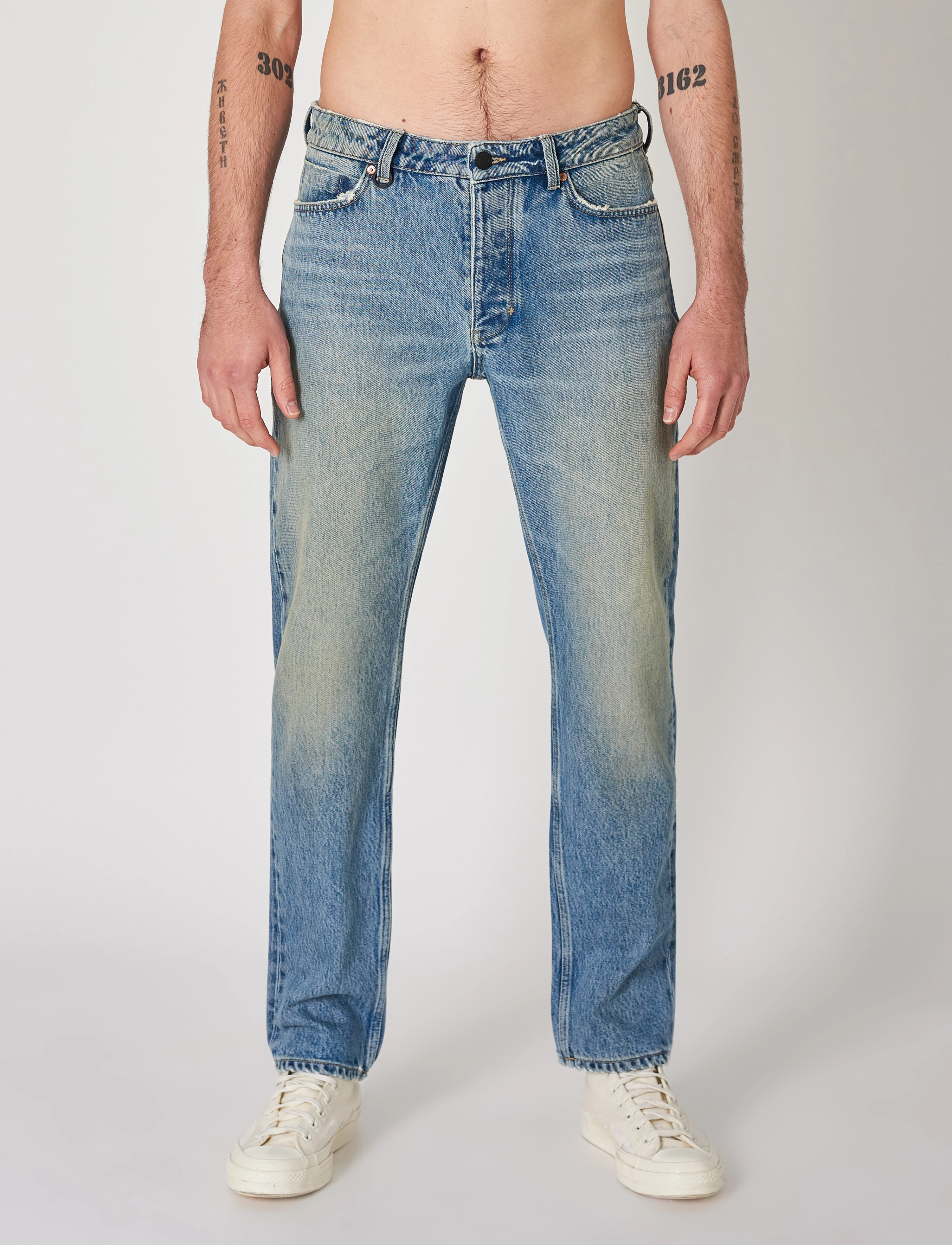 NEUW STUDIO RELAXED ABSTRACT BLUE - Jeans - ORGANIC VINTAGE BLUE / blue