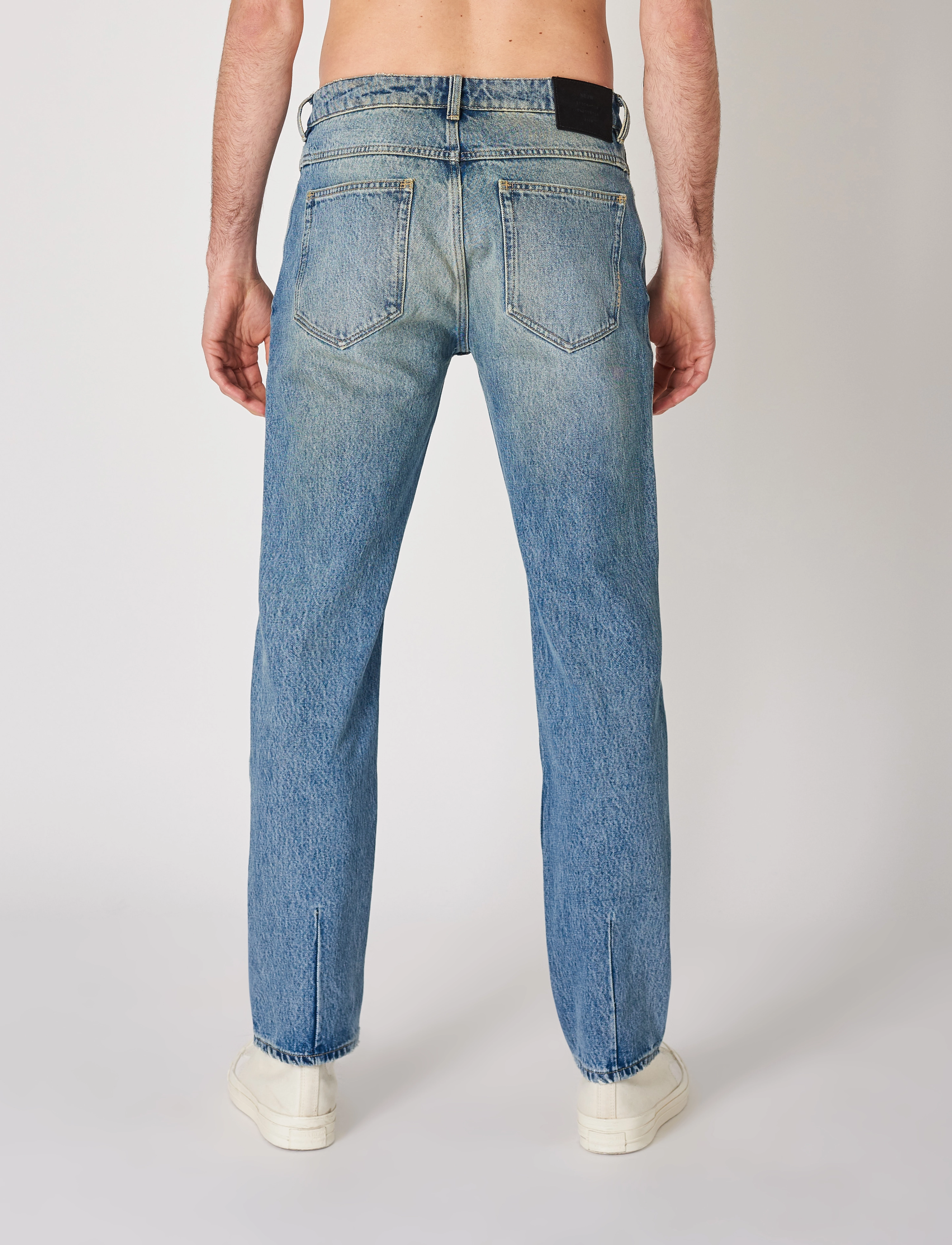 NEUW - STUDIO RELAXED ABSTRACT BLUE - housut & farkut - organic vintage blue - 3