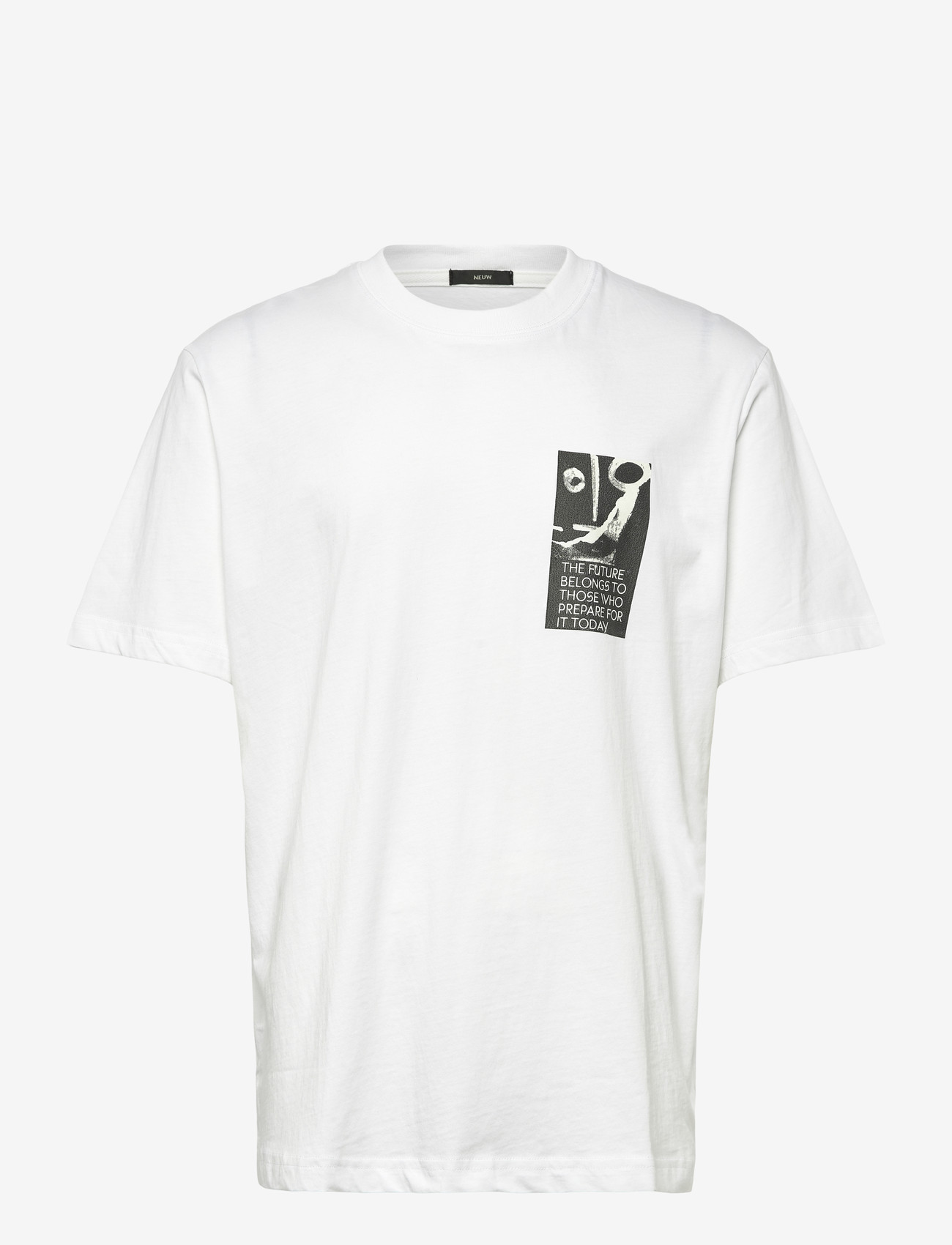 NEUW - TURRELL ART TEE - kortærmede t-shirts - white - 0