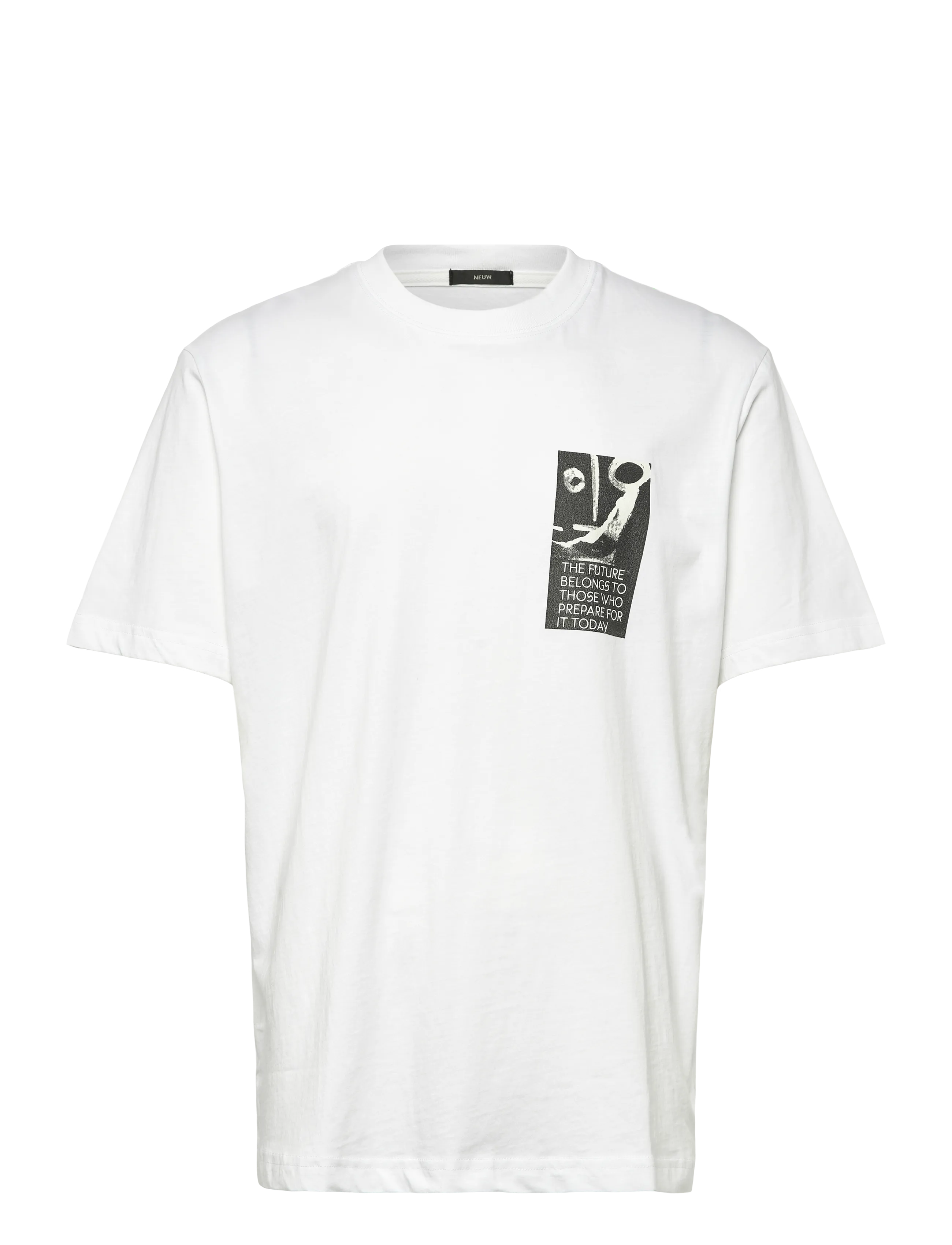 NEUW TURRELL ART TEE - Talvised pakkumised - WHITE / white