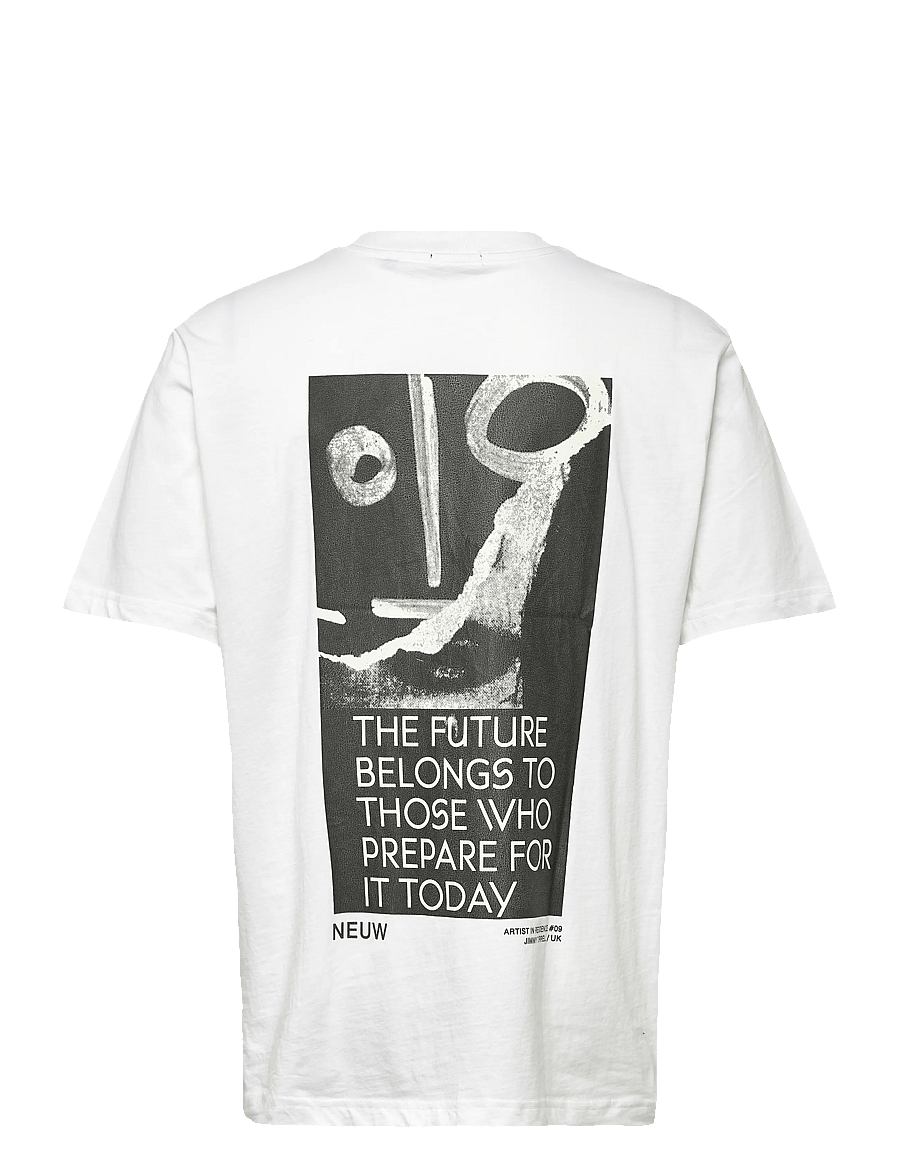 NEUW - TURRELL ART TEE - lühikeste varrukatega t-särgid - white - 2