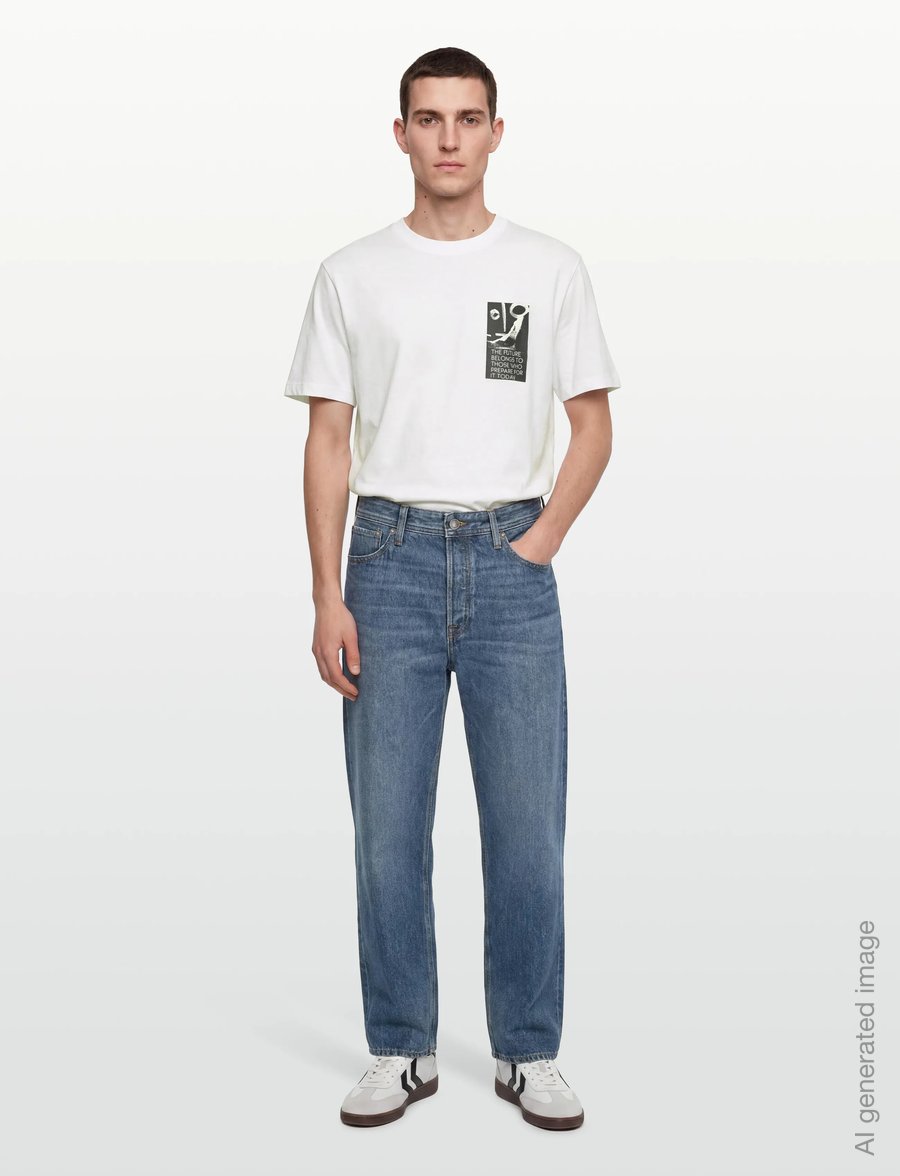NEUW - TURRELL ART TEE - lühikeste varrukatega t-särgid - white - 0