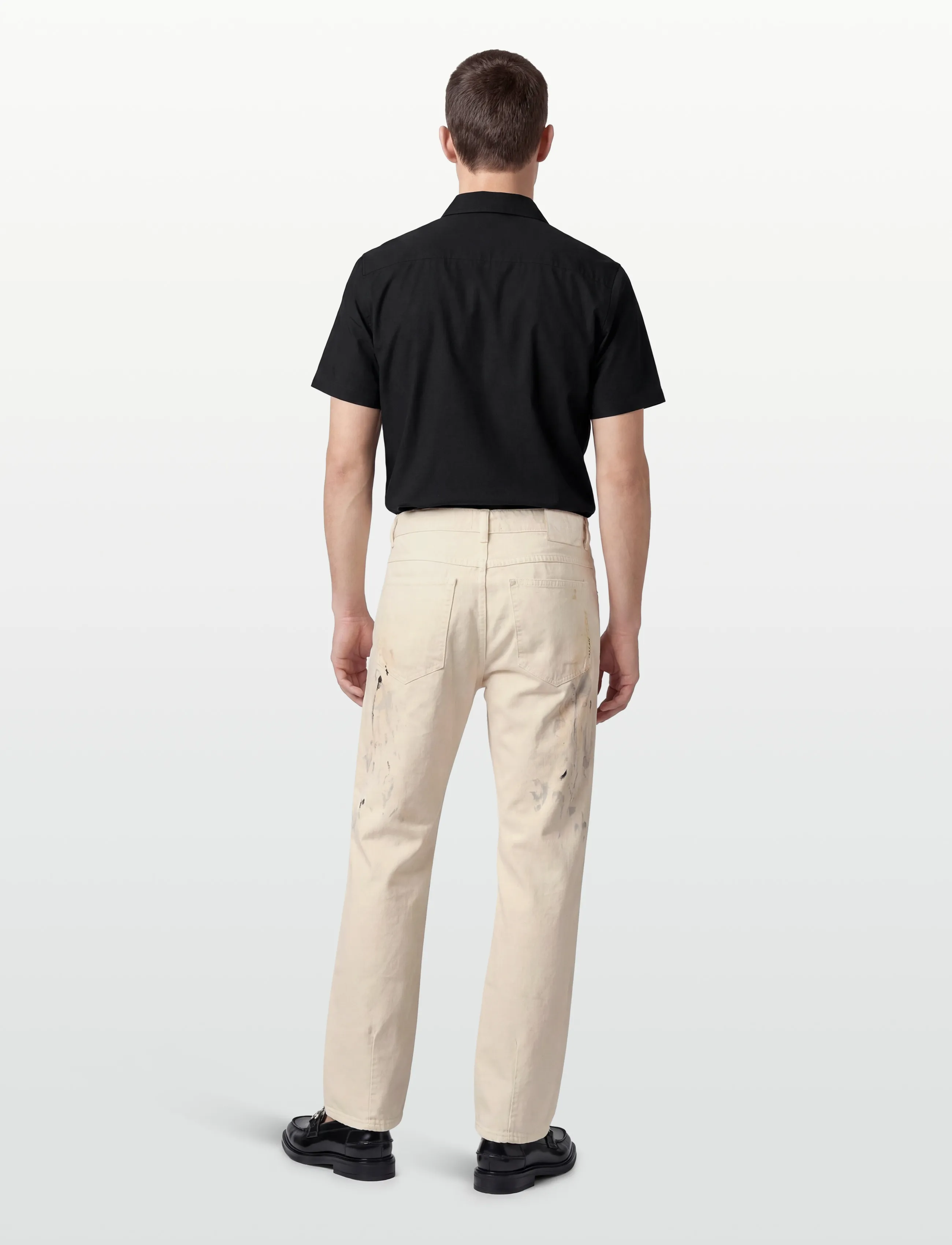 NEUW - LIAM LOOSE BARE ART OFF WHITE - bukser & jeans - white - 4
