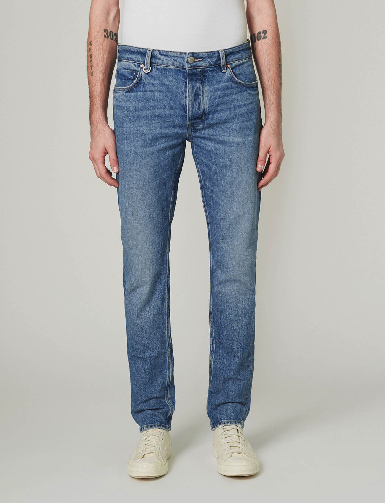 NEUW - LOU SLIM FIGHTER - slim jeans - mid vintage indigo - 0