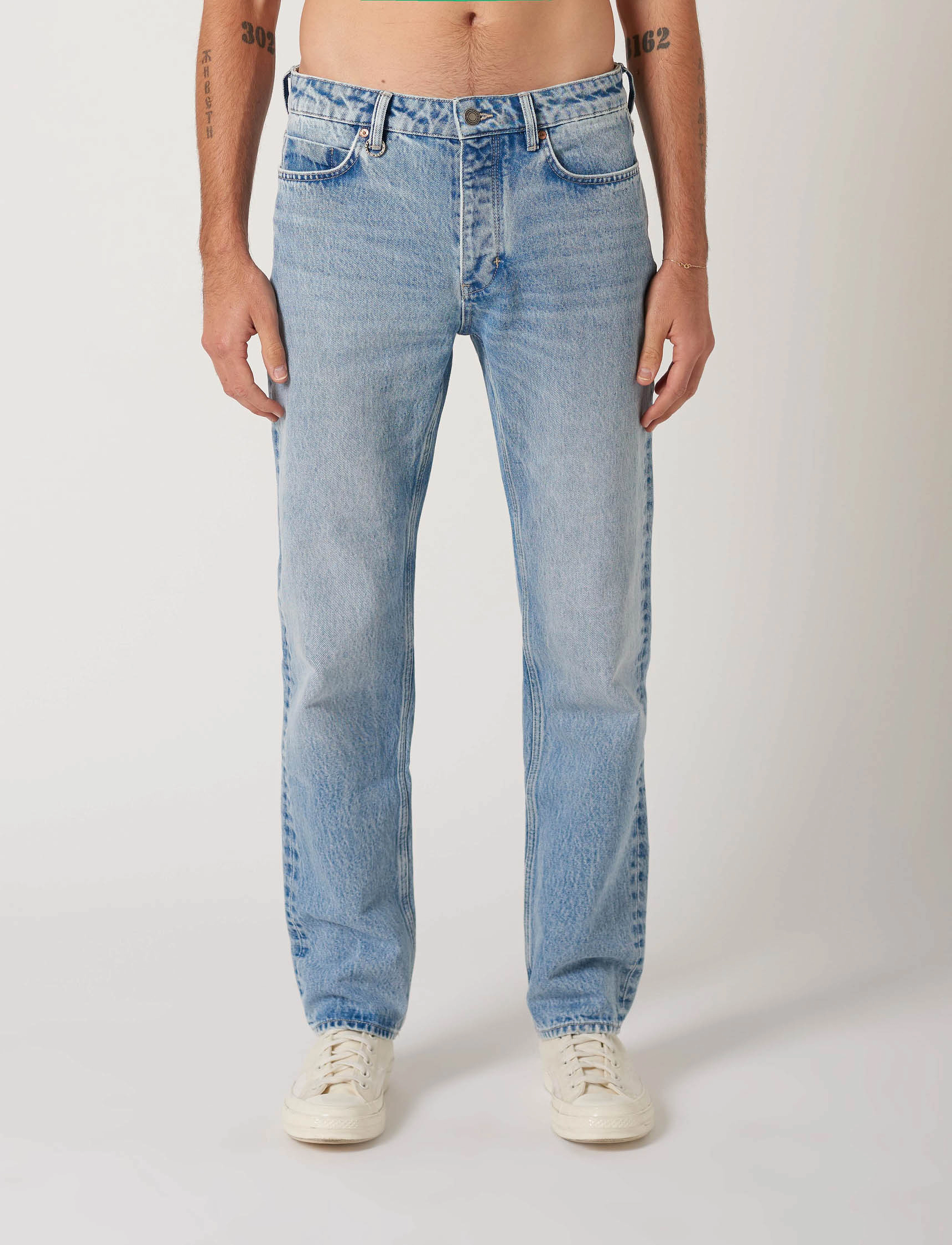 NEUW Liam Loose Concrete, 28 x 34, Blue, Jeans > Afslappede, Herre