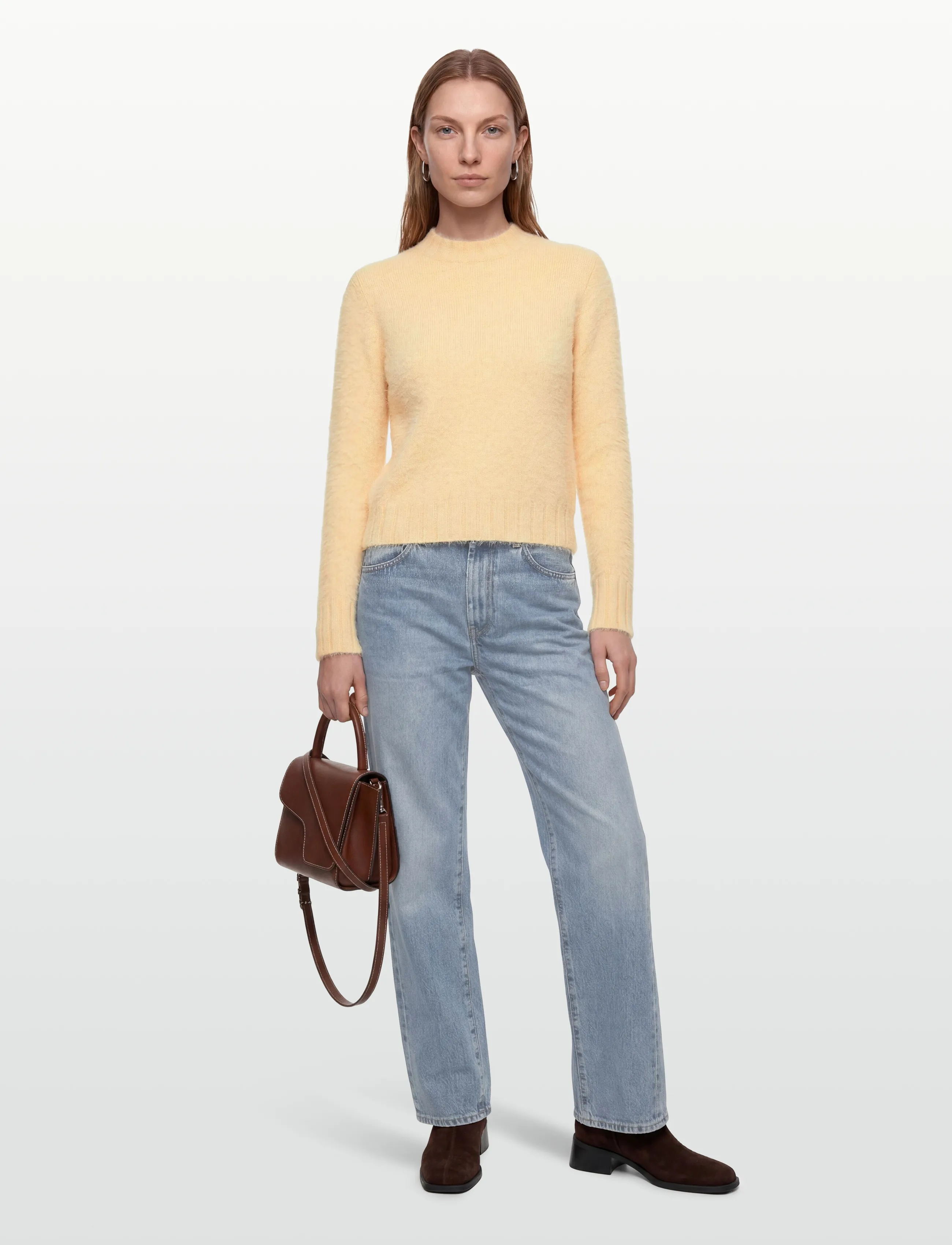 NEUW Kate Knit Butter, M, Yellow, Strik > Trøjer, Dame