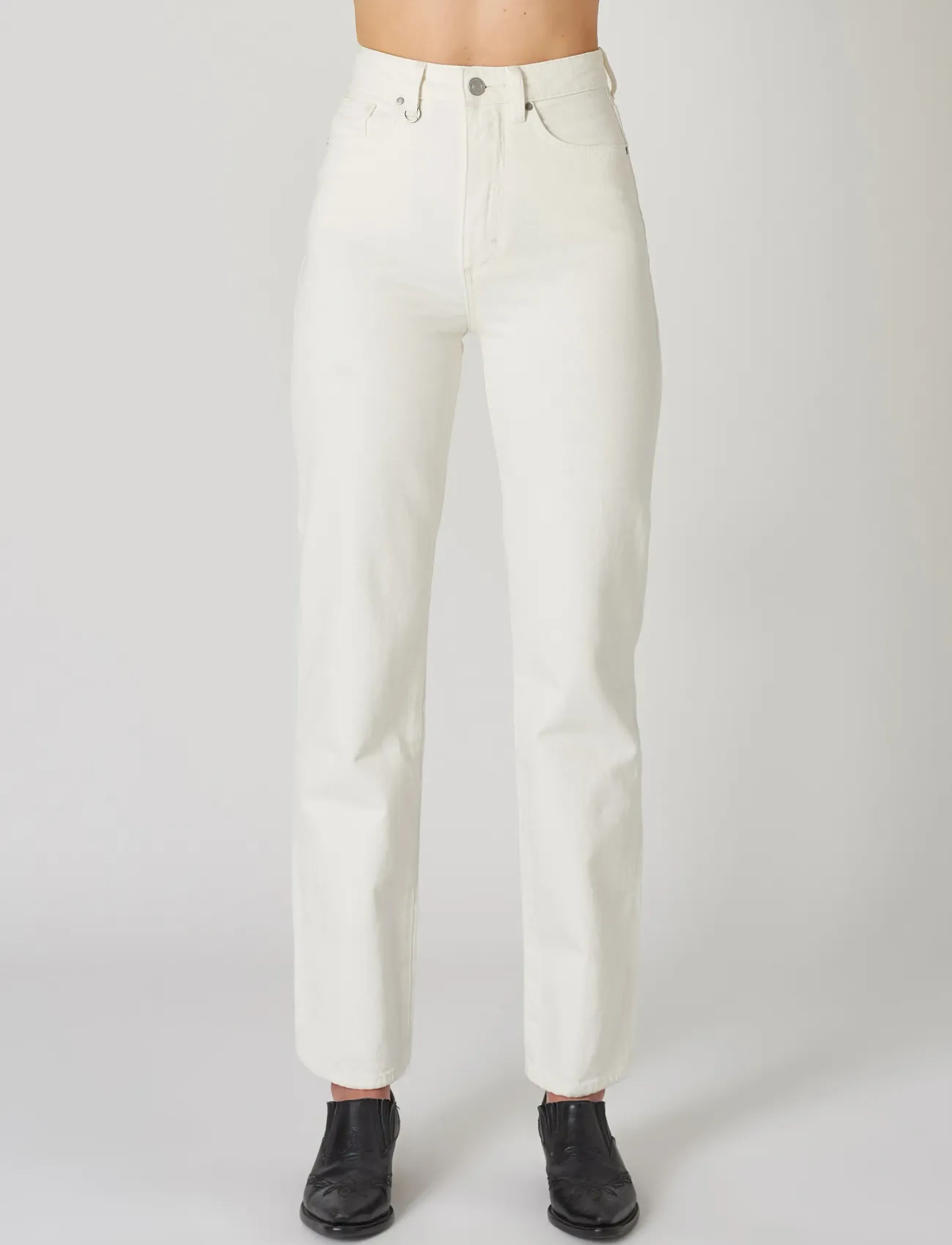 NEUW Nico Straightoff White, 27 x 30, Jeans, Weiß - Straight-regular, Frauen