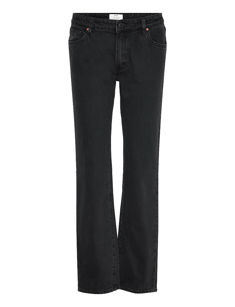 NEUW - MIA STRAIGHT BLACK EARTH WASHED BLACK - straight jeans - black - 0