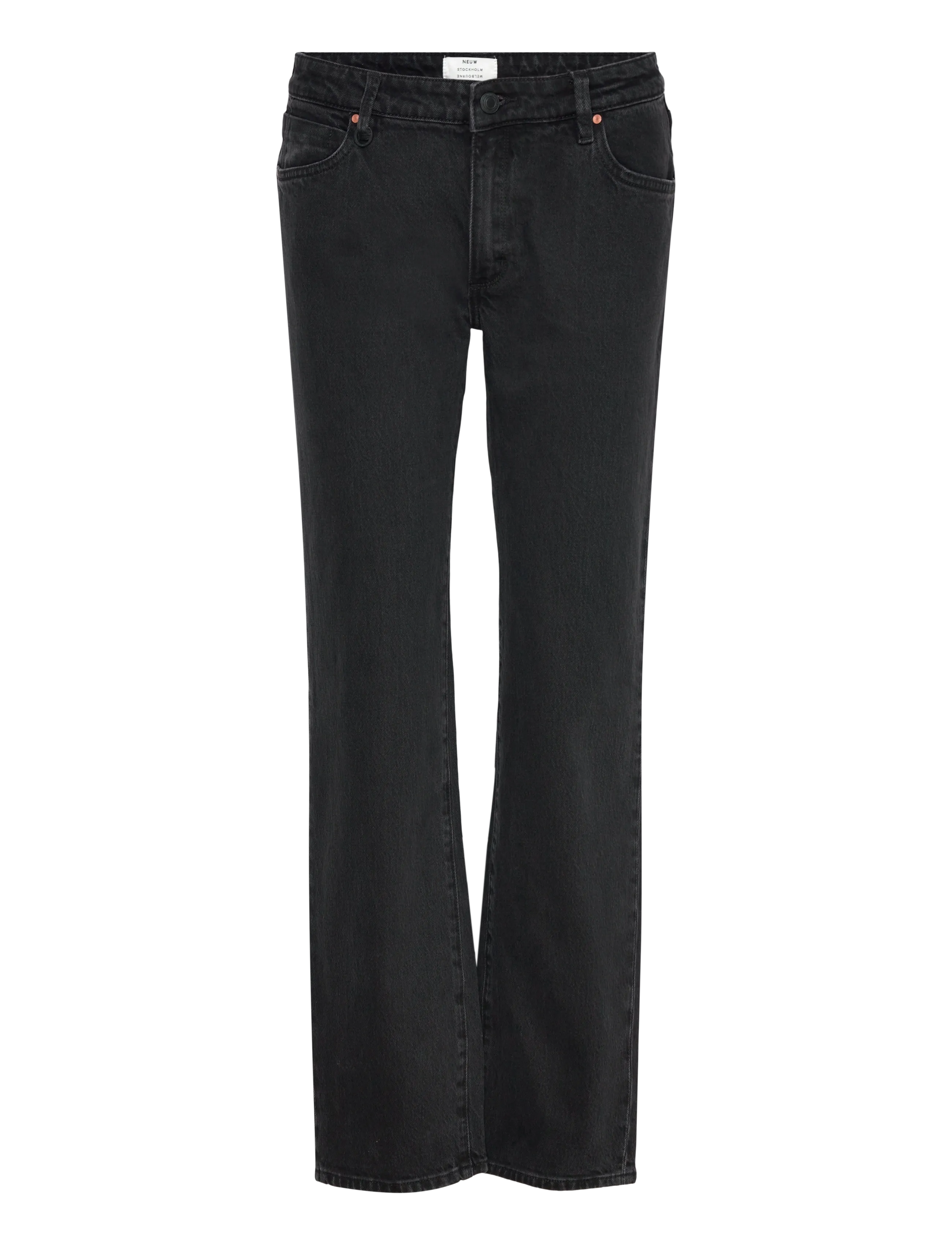 NEUW MIA STRAIGHT BLACK EARTH WASHED BLACK - Tøj - BLACK / black