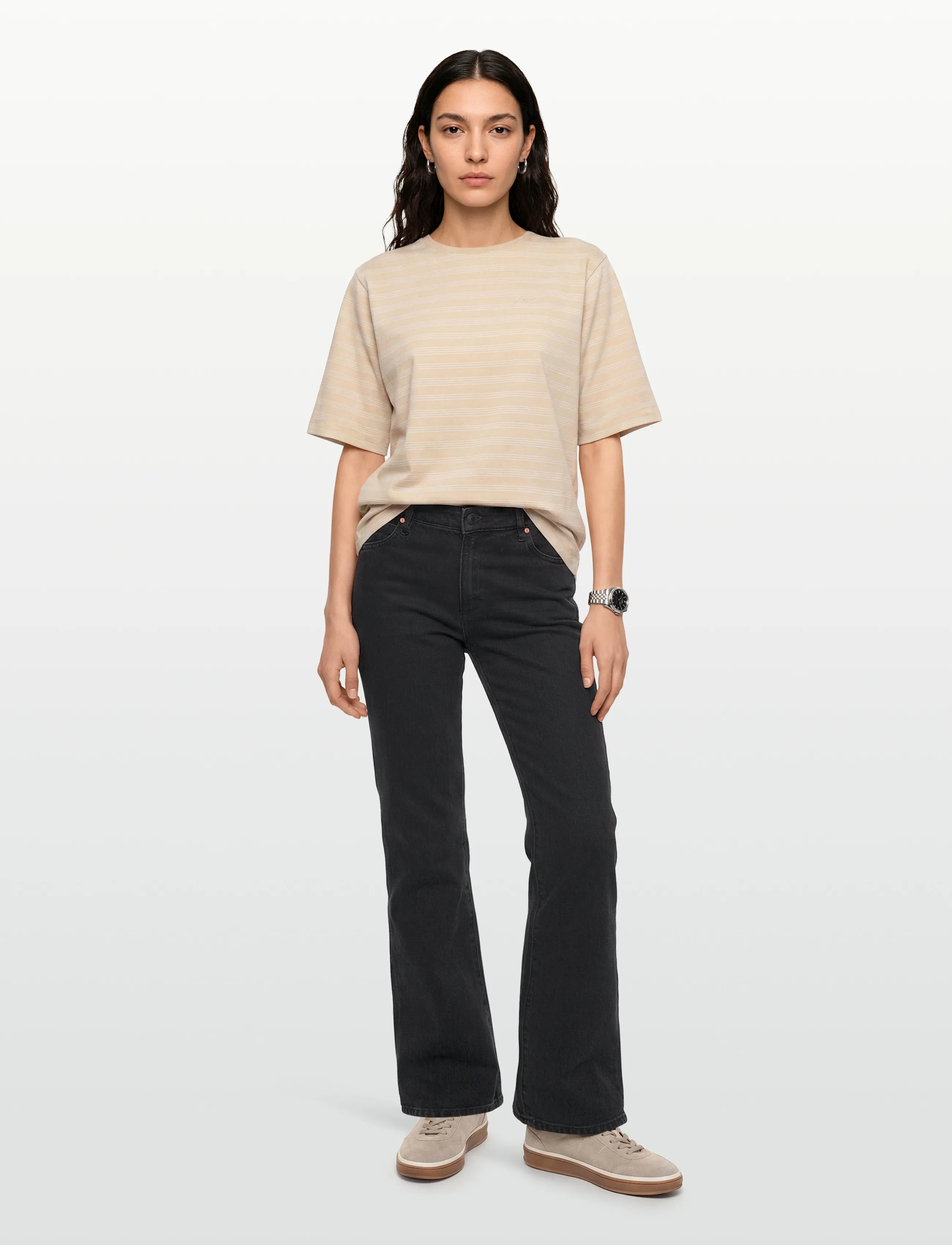 NEUW Mia Straight Black Earth Washed Black, W24, Jeans, Schwarz - Straight-regular, Frauen