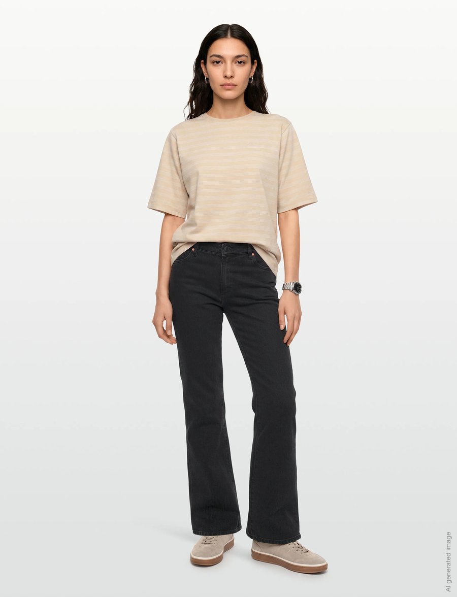 NEUW - MIA STRAIGHT BLACK EARTH WASHED BLACK - straight jeans - black - 0