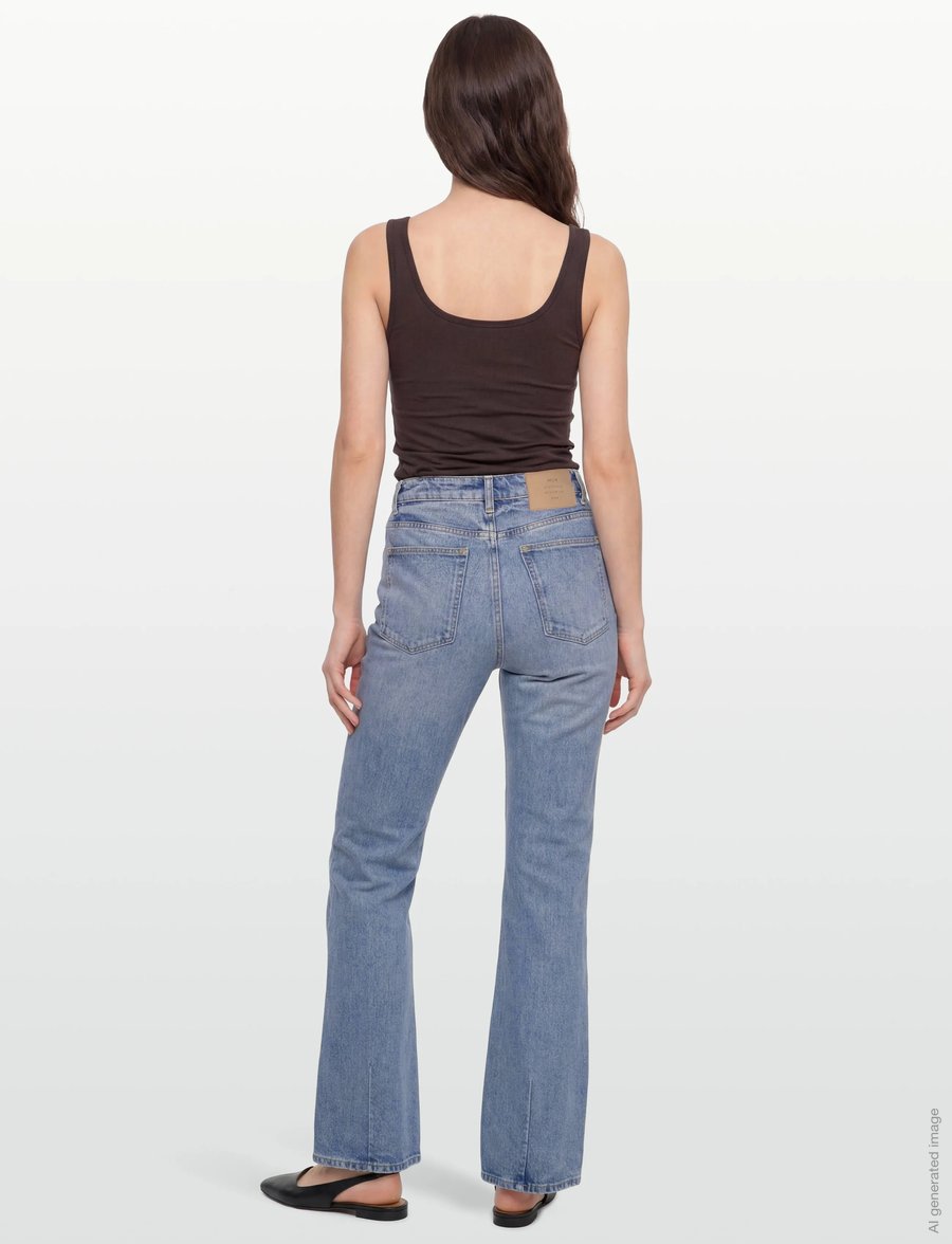 NEUW - DEBBIE BOOTCUT ATMOSPHERE MID VINTAGE INDIGO - schlaghosen - blue - 4