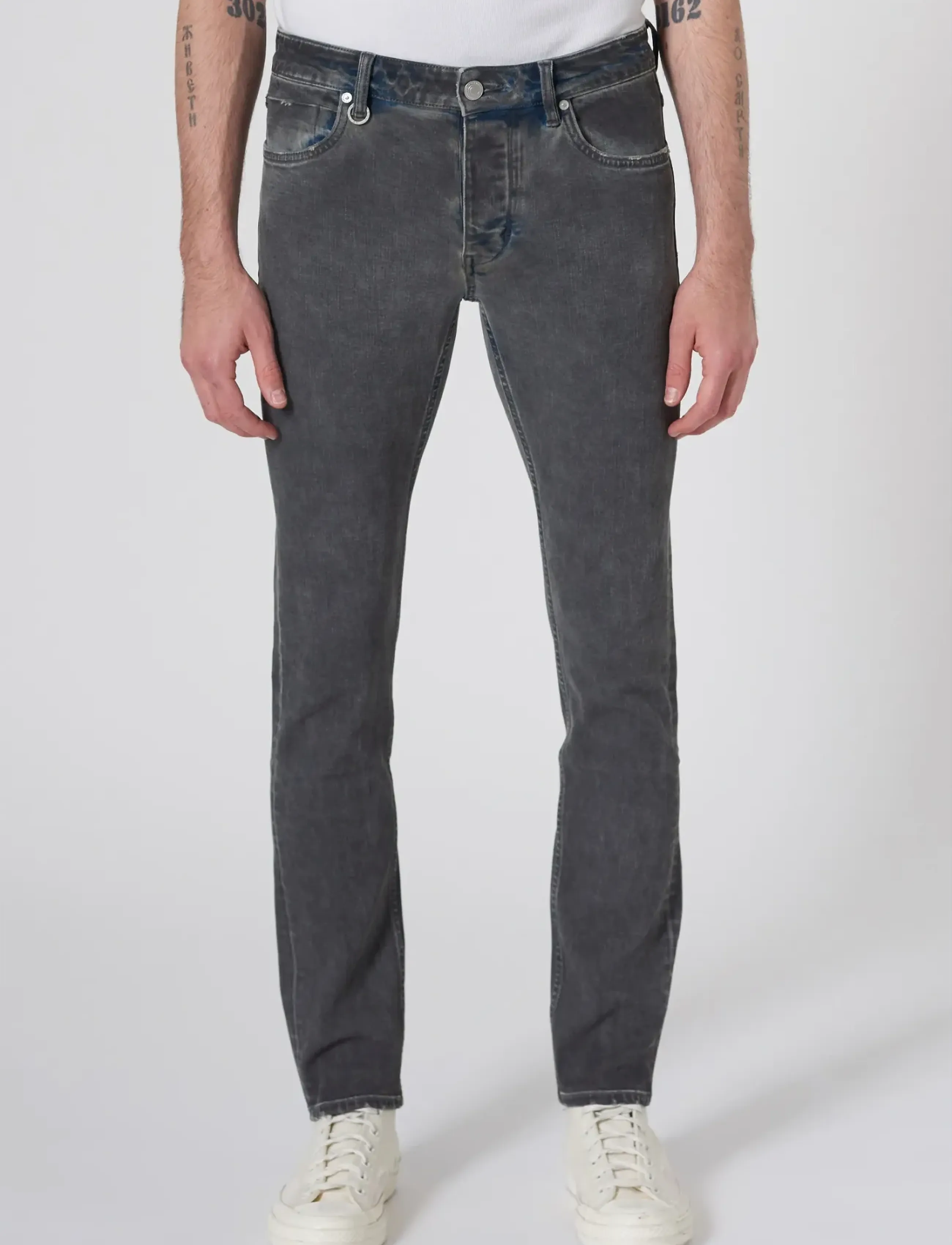 NEUW BOWIE FLARE BEAT - Teksad - LONDON / grey