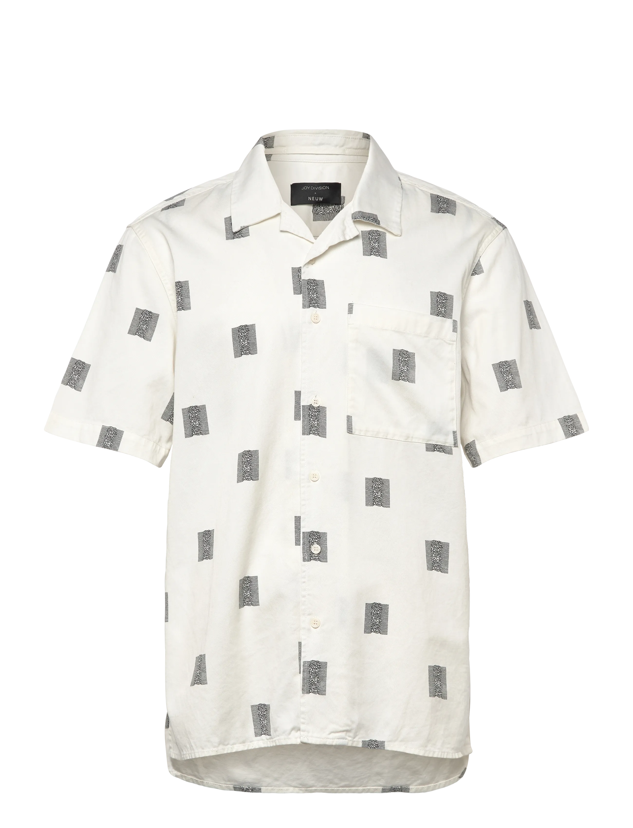 NEUW JOY DIVISION SS SHIRTT OFF WHITE - Kurzarmhemden - WHITE / white
