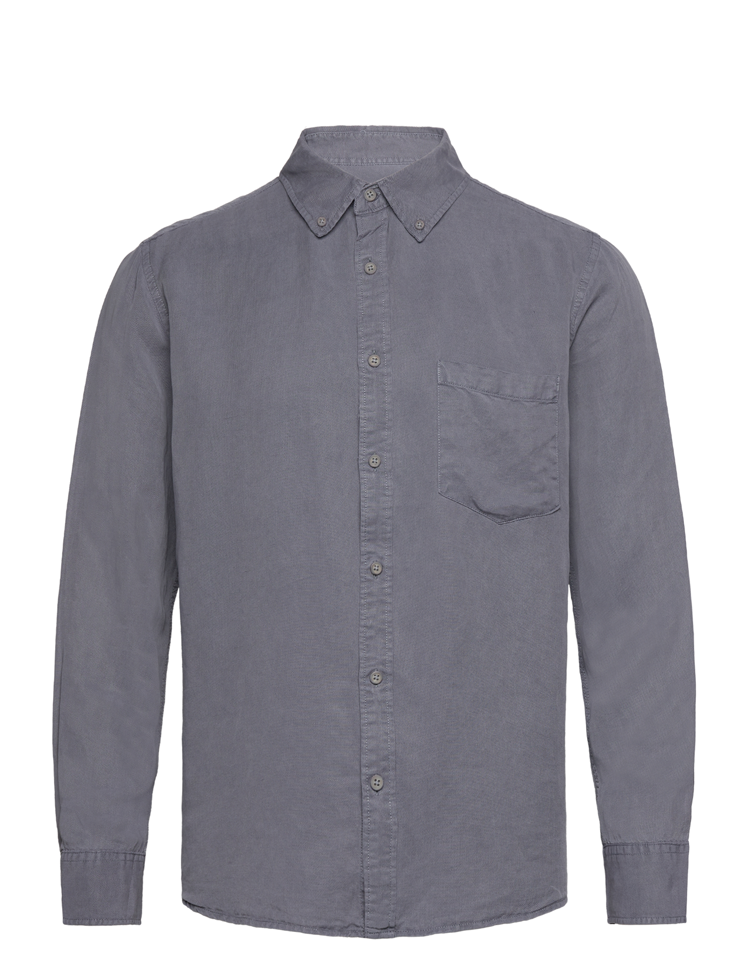 CURTIS TENCEL LS SHIRT STEEL BLUE
