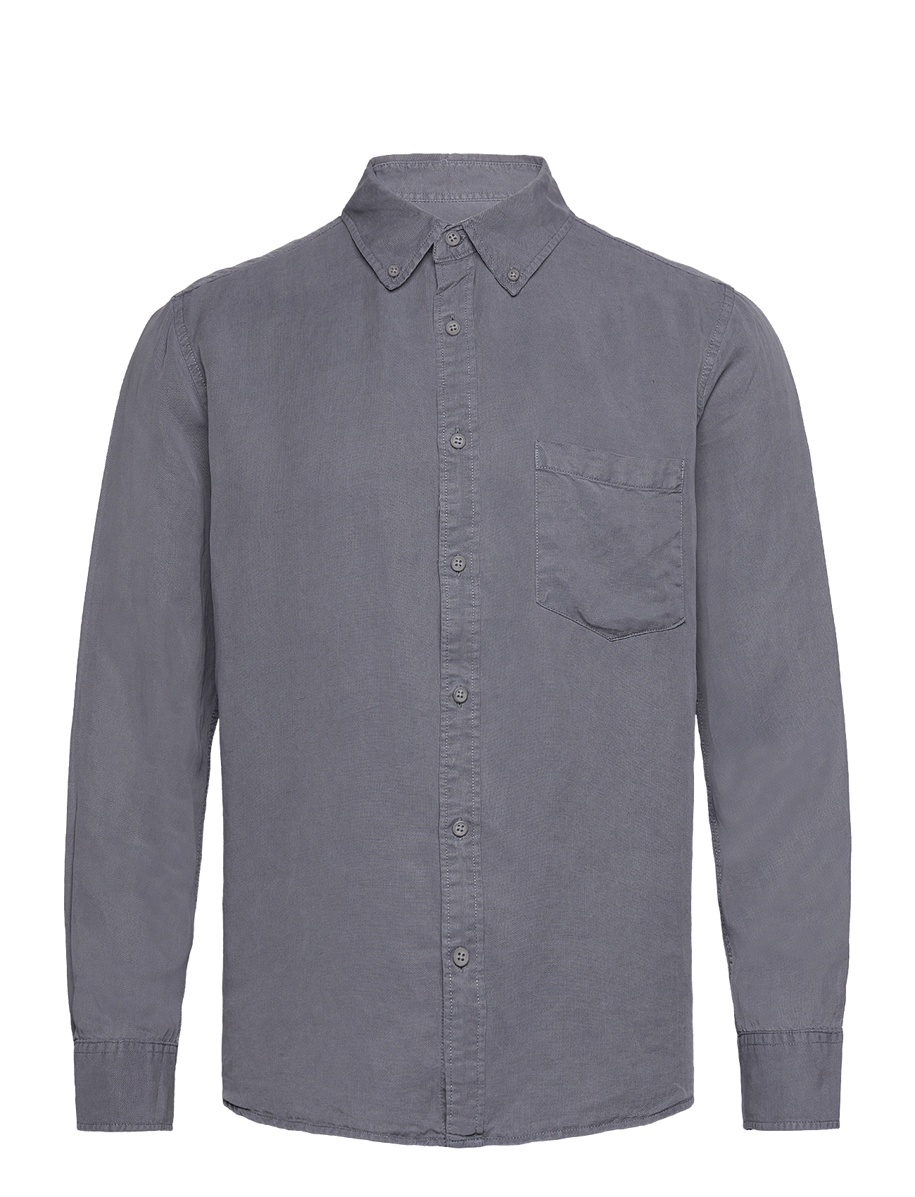 CURTIS TENCEL LS SHIRT STEEL BLUE