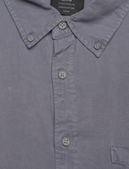 NEUW - CURTIS TENCEL LS SHIRT STEEL BLUE - laisvalaikio marškiniai - blue - 6