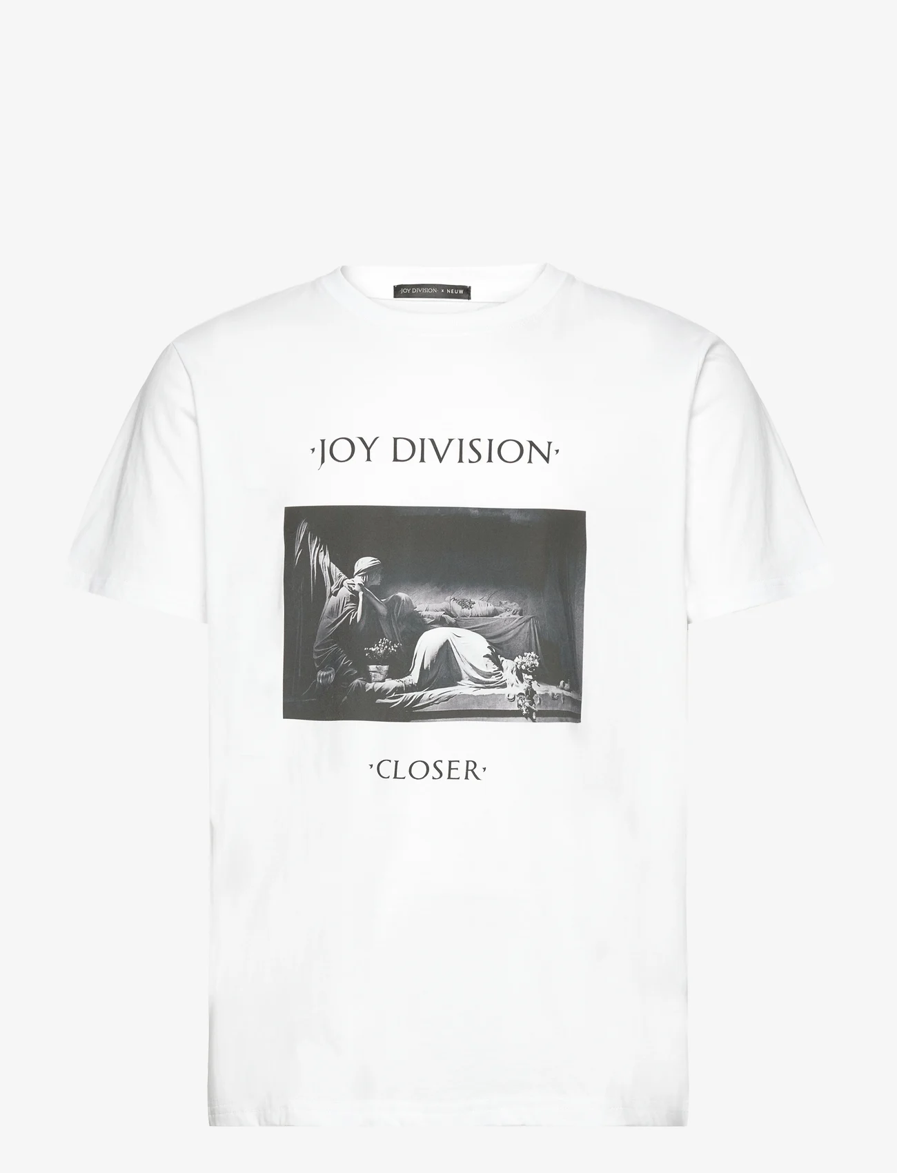 NEUW - JOY DIVISION CLOSER BAND TEE WHITE - kortärmade t-shirts - white - 0