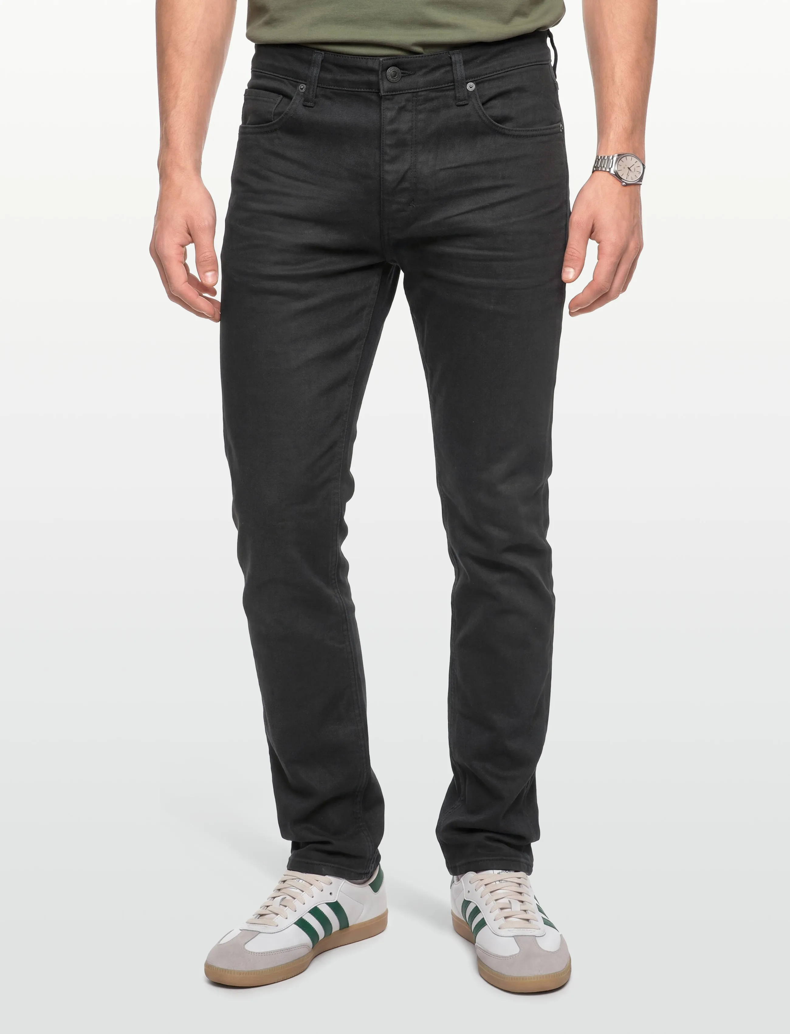 NEUW - RAY STRAIGHT NERO COATED BLACK - spodnie & dżinsy - black - 3