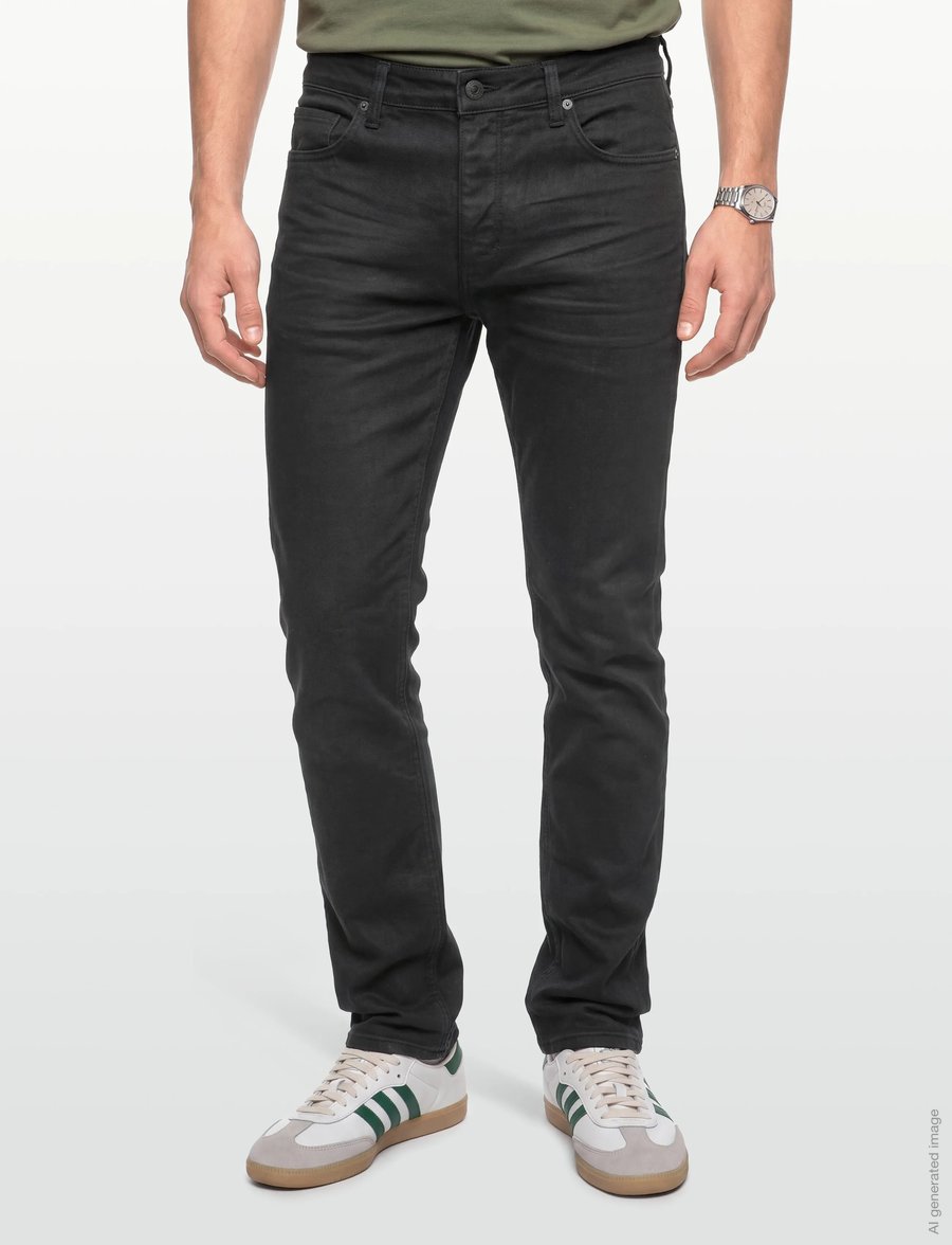 NEUW - RAY STRAIGHT NERO COATED BLACK - normale jeans - black - 3