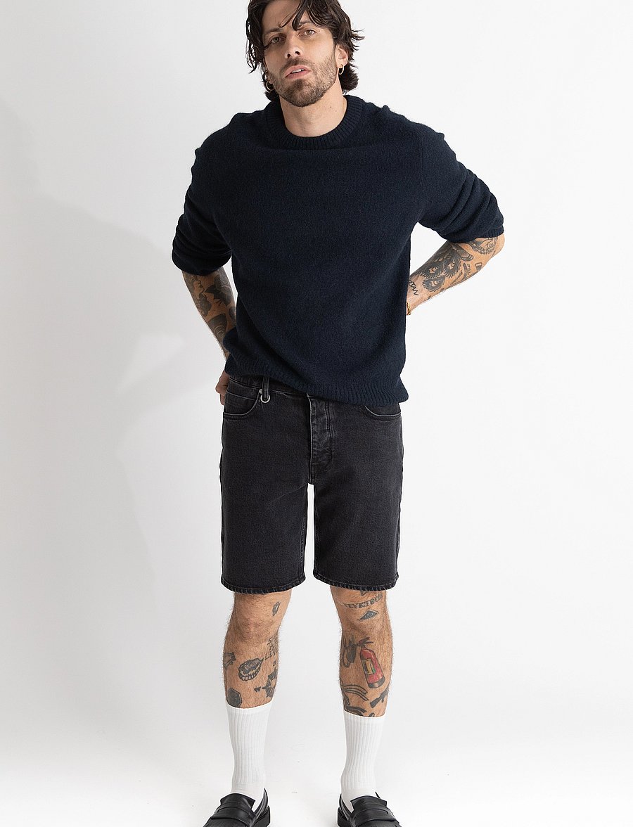 NEUW - LOU SHORT TRANSIT - denim shorts - black - 0
