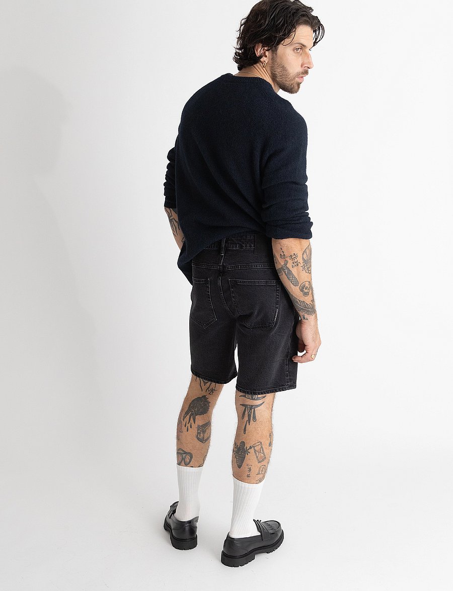NEUW - LOU SHORT TRANSIT - denim shorts - black - 3