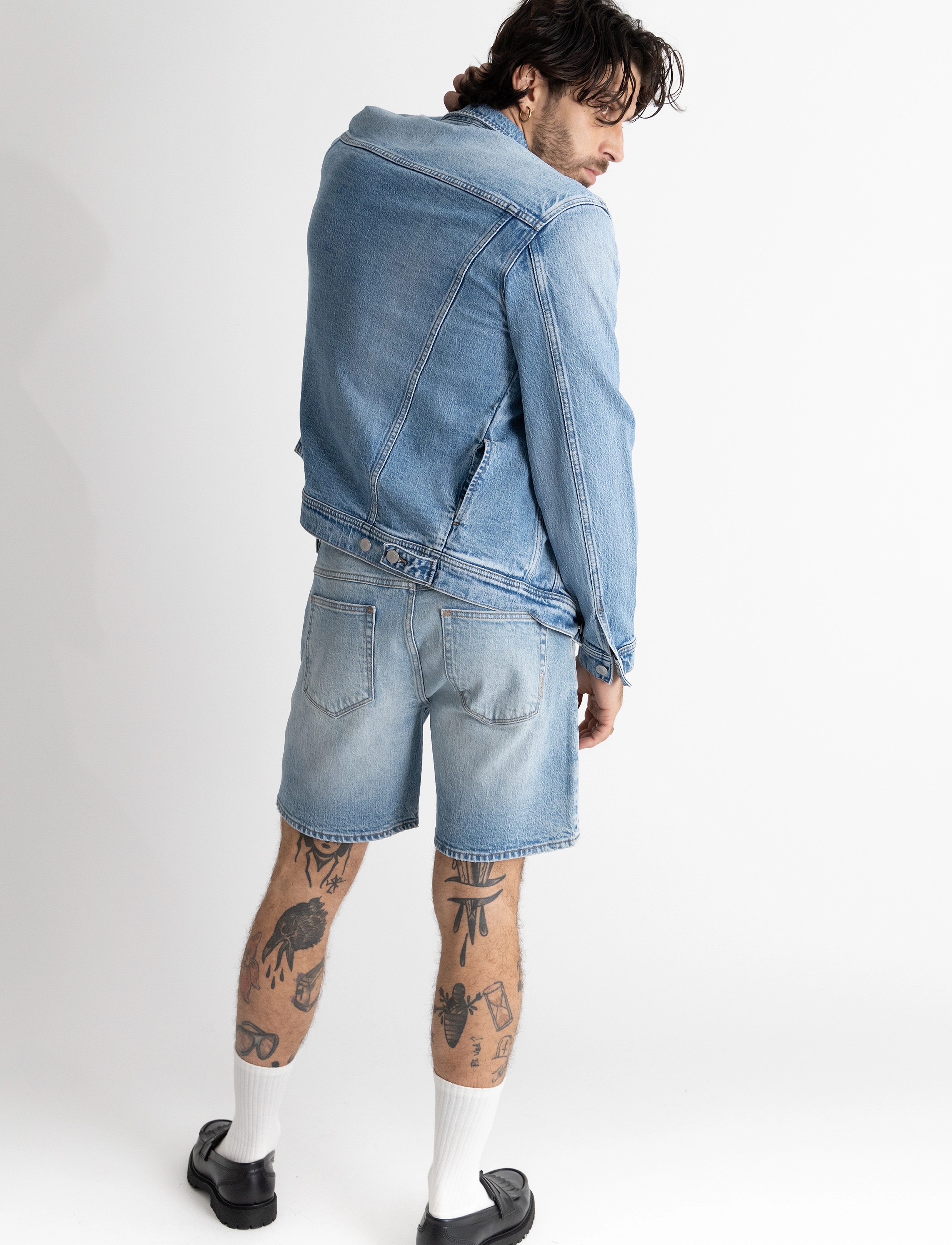NEUW - LOU SHORT LIBERTINE - jorts - blue - 3