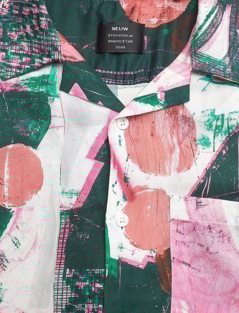 NEUW - YU ART SHIRT 1 ASH/PINK - linased särgid - multi - 4