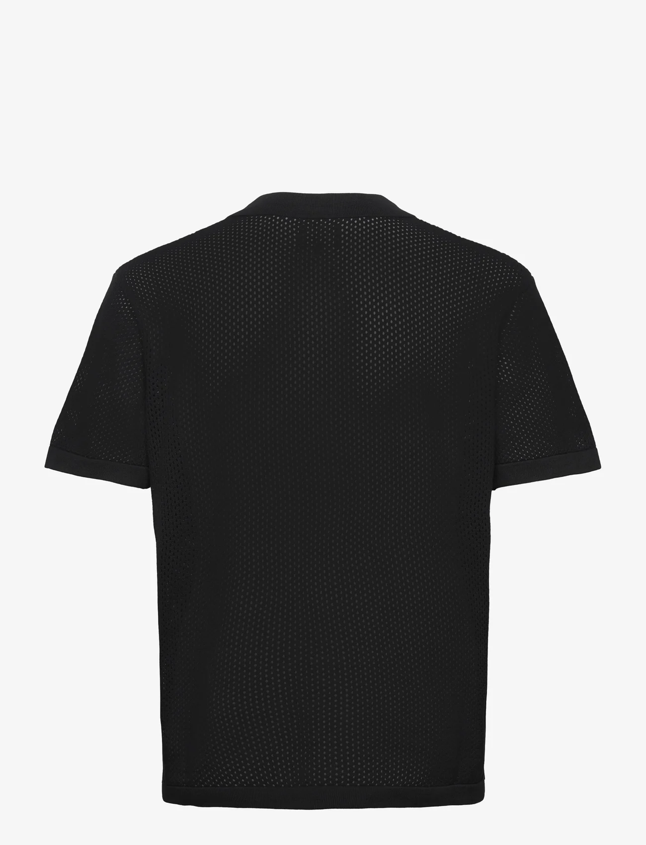 NEUW - COHEN KNIT SS SHIRT - kortærmede skjorter - black - 1
