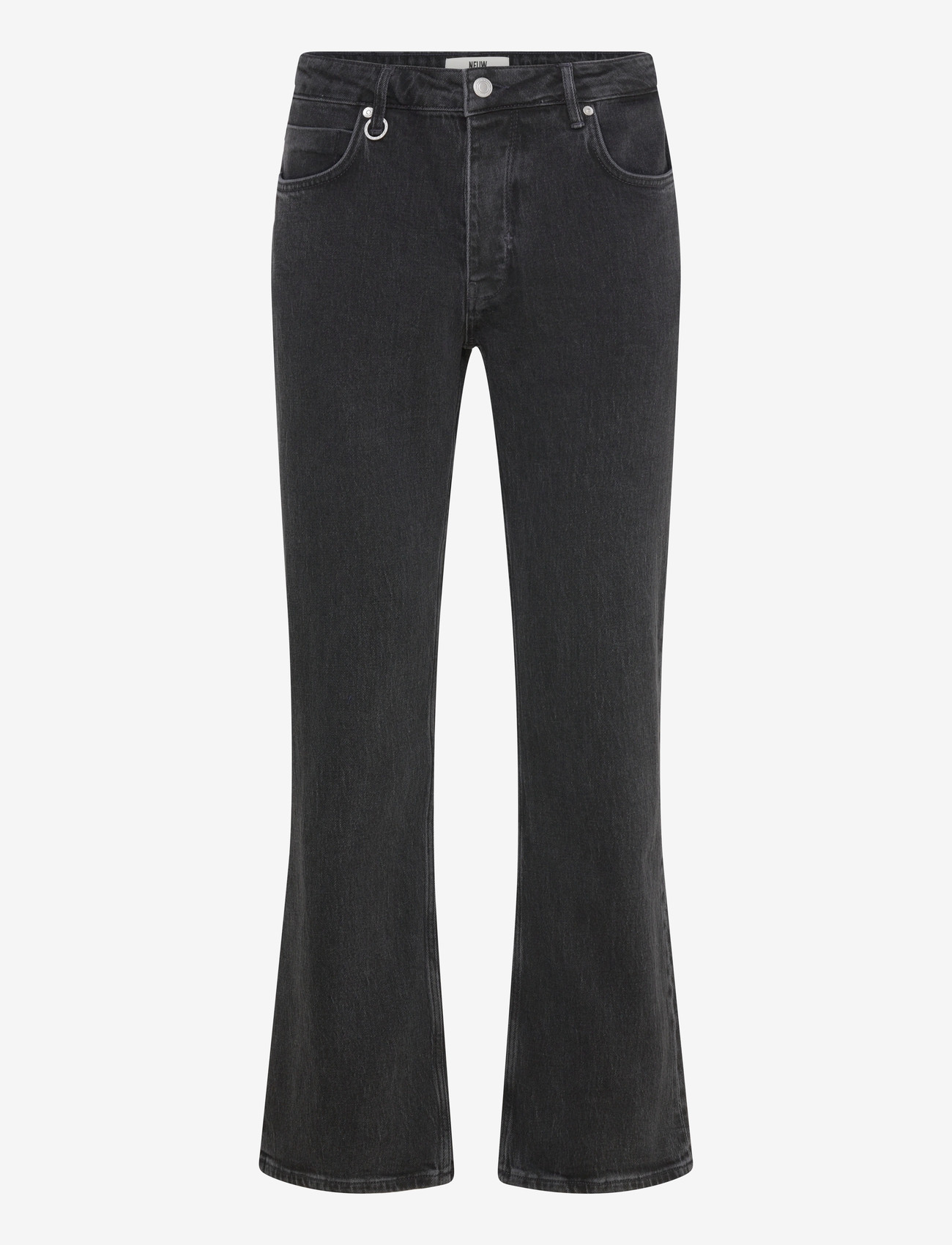 NEUW - JULIAN WIDE VENETIAN OVERDYED BLACK - alt laienevad teksad - black - 0