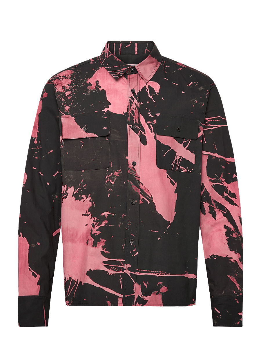 NEUW - REGULAR FIT REVERSE DYE SHIRTREVERSE BLACK - mønstrede skjorter - black - 1