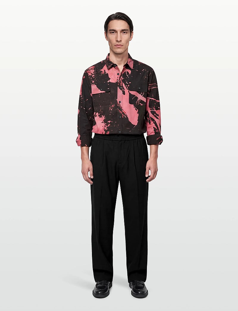 NEUW - REGULAR FIT REVERSE DYE SHIRTREVERSE BLACK - mønstrede skjorter - black - 0