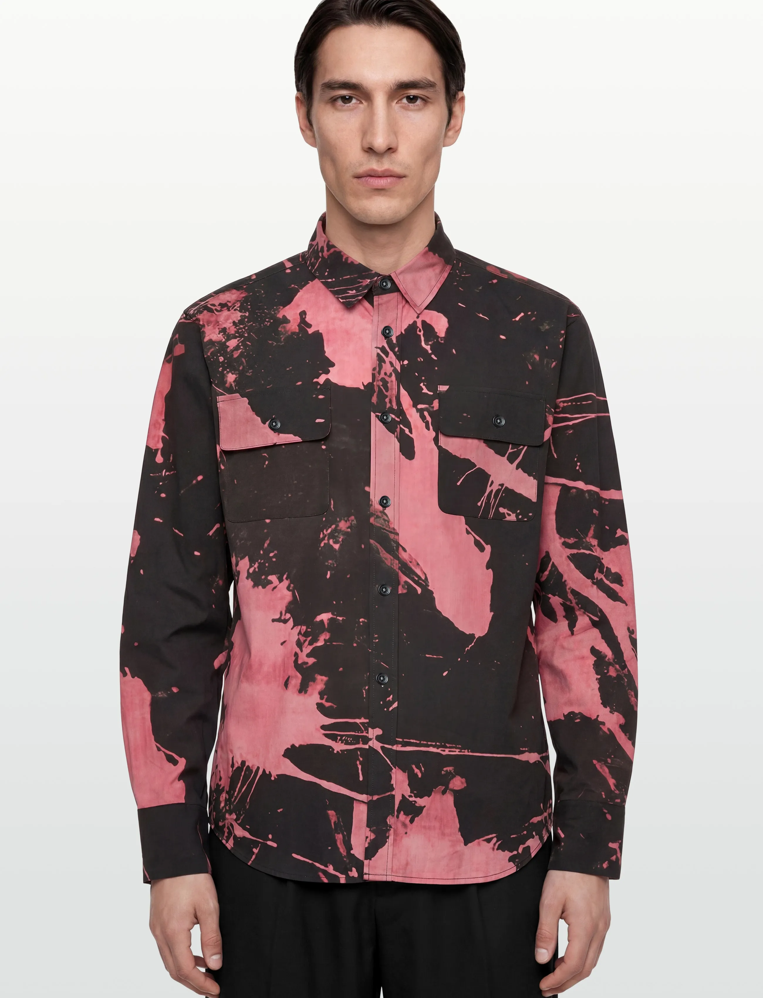 Neuw Regular Fit Reverse Dye Shirtreverse mönstrade skjortor herr – bild 2