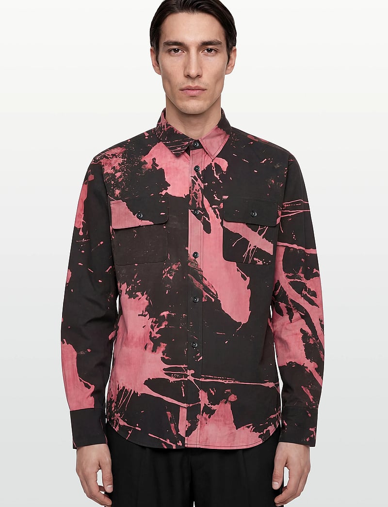 NEUW - REGULAR FIT REVERSE DYE SHIRTREVERSE BLACK - mønstrede skjorter - black - 3