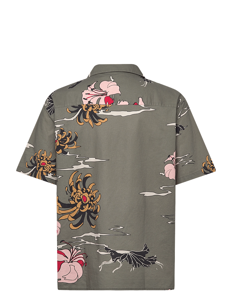 NEUW - SATIVA PRINT SS SHIRT MILITARY - hemden mit muster - green - 1