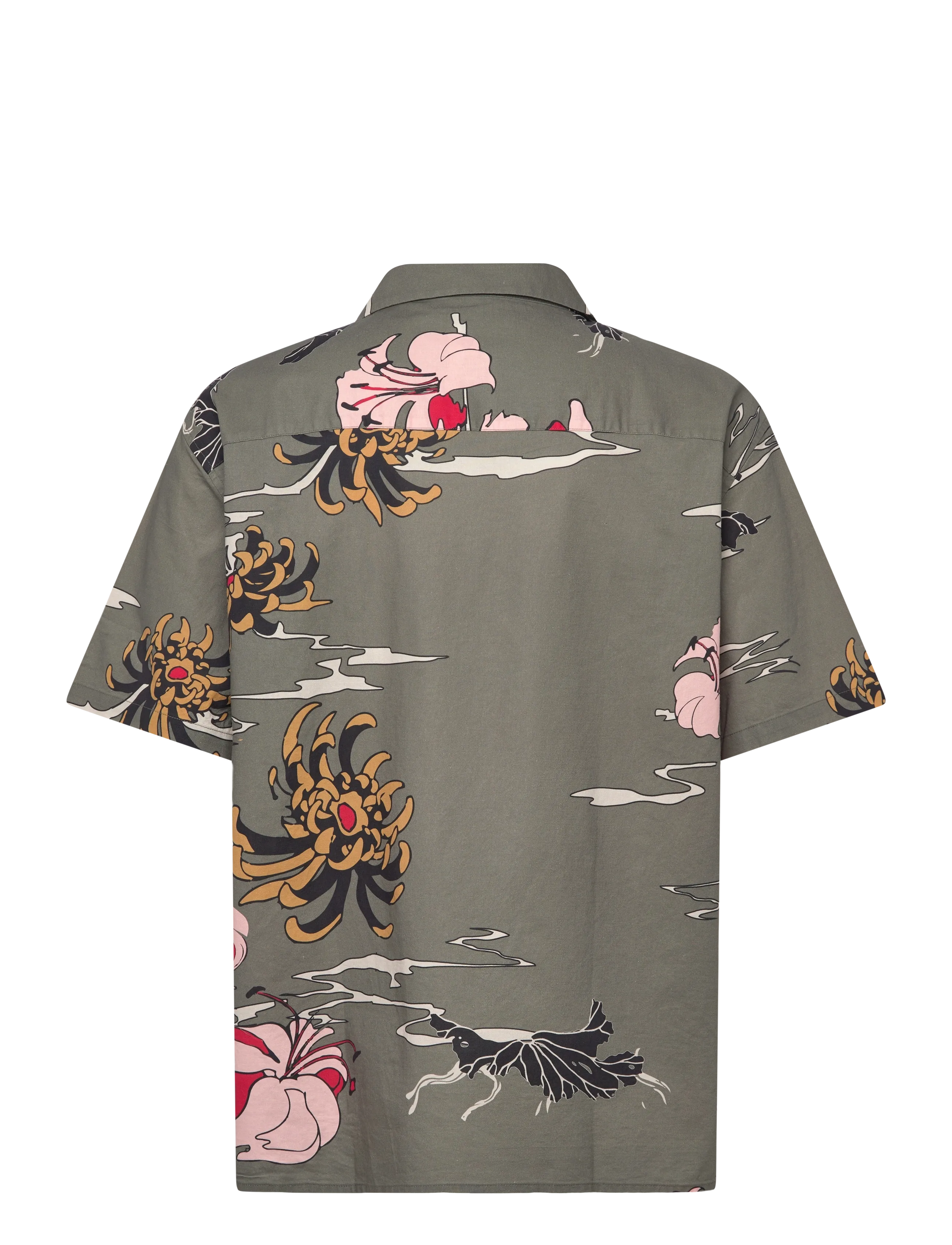NEUW - SATIVA PRINT SS SHIRT MILITARY - pattern shirts - green - 2