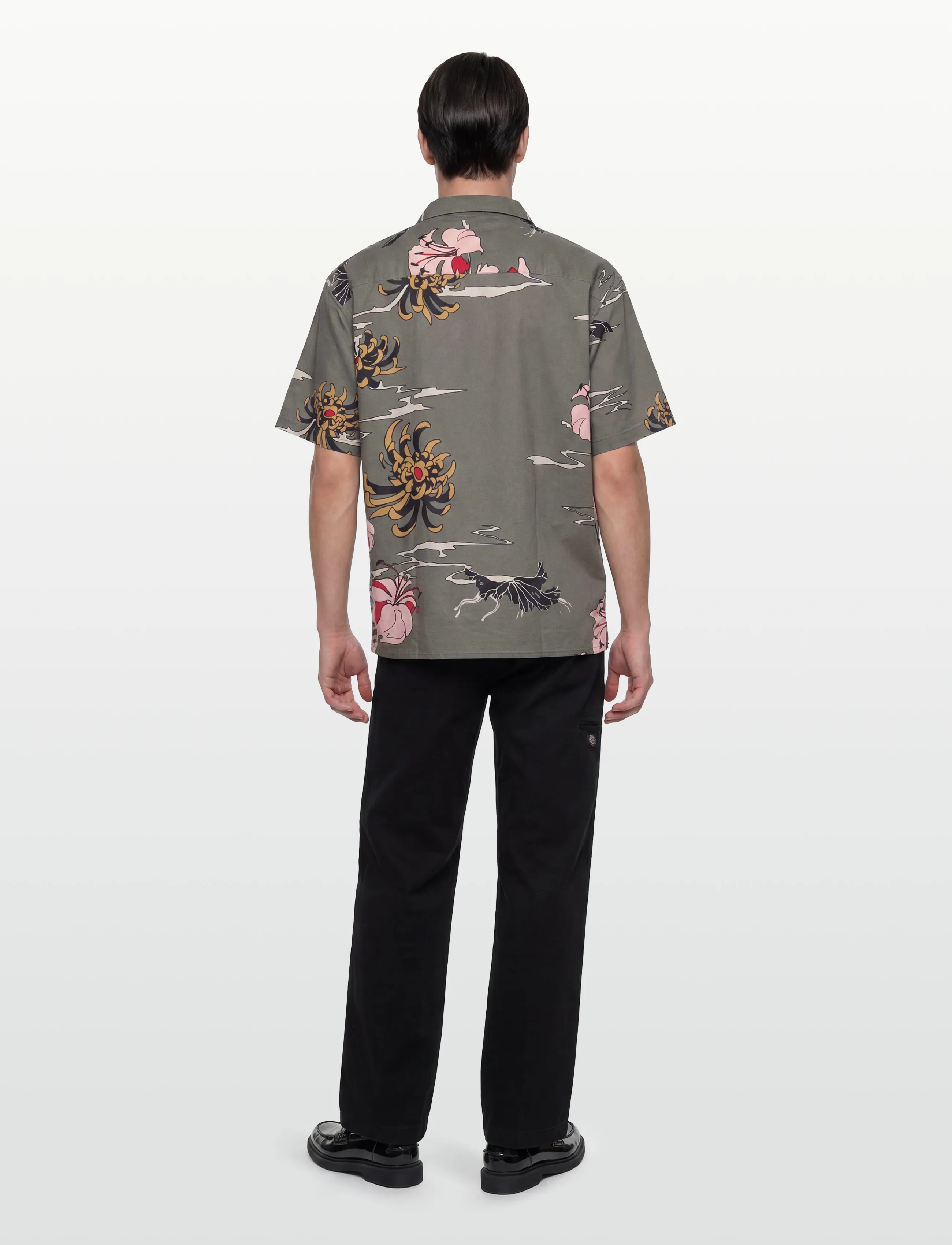 NEUW - SATIVA PRINT SS SHIRT MILITARY - pattern shirts - green - 4