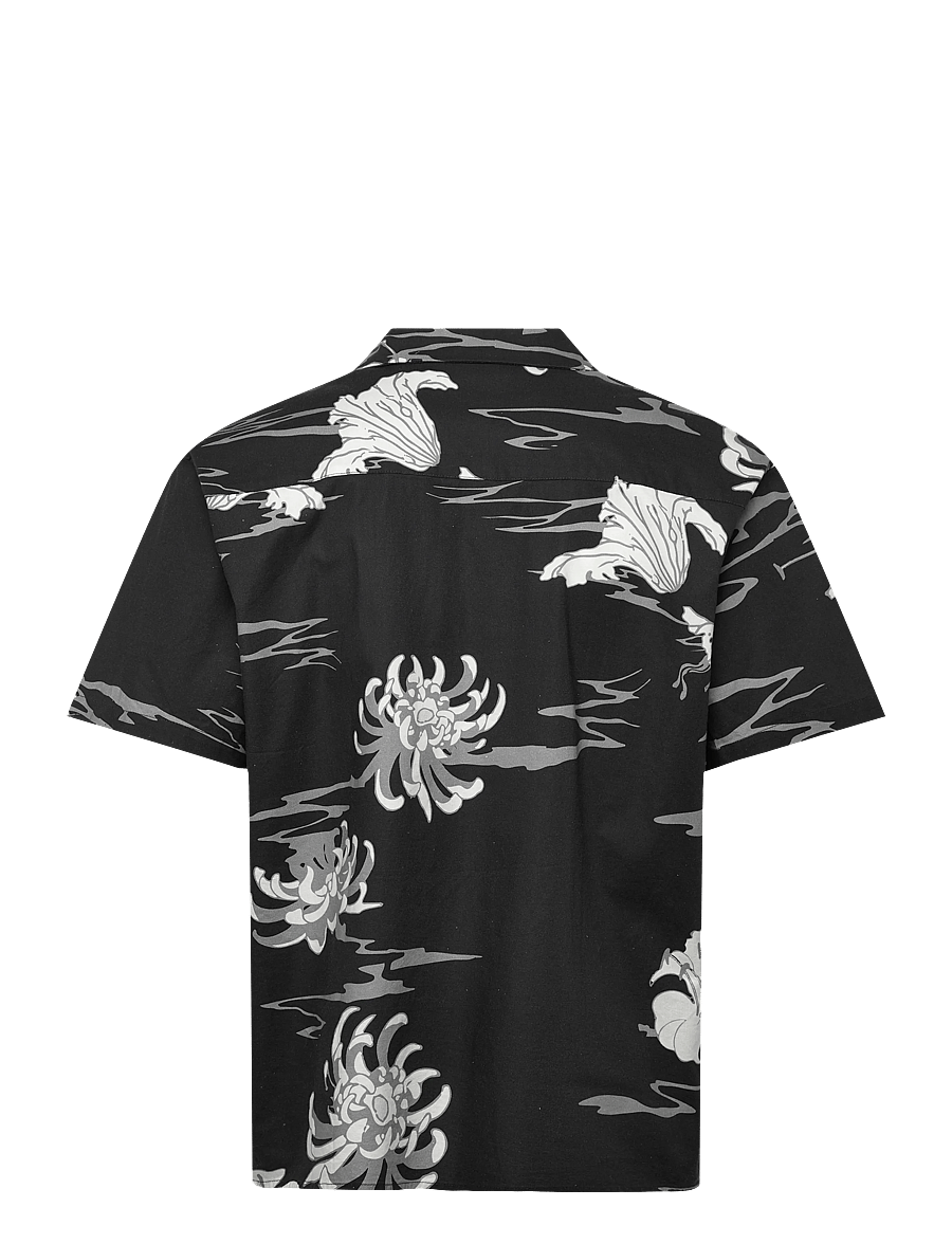 NEUW - SATIVA PRINT SS SHIRT GRAYSCALE - mustriga särgid - multi - 2