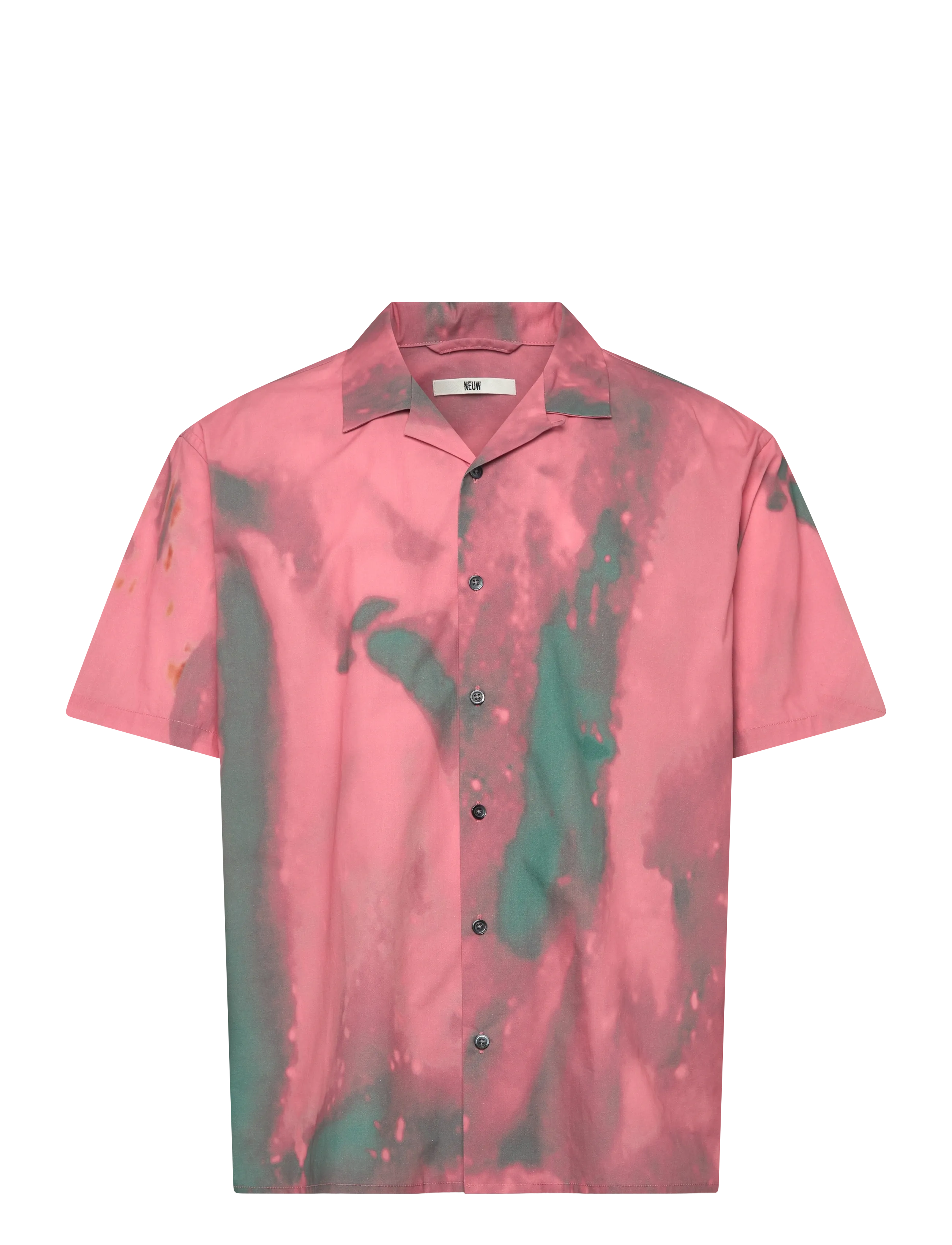 NEUW Bleach Print Ss Shirt Quartz Pink - S - Herren