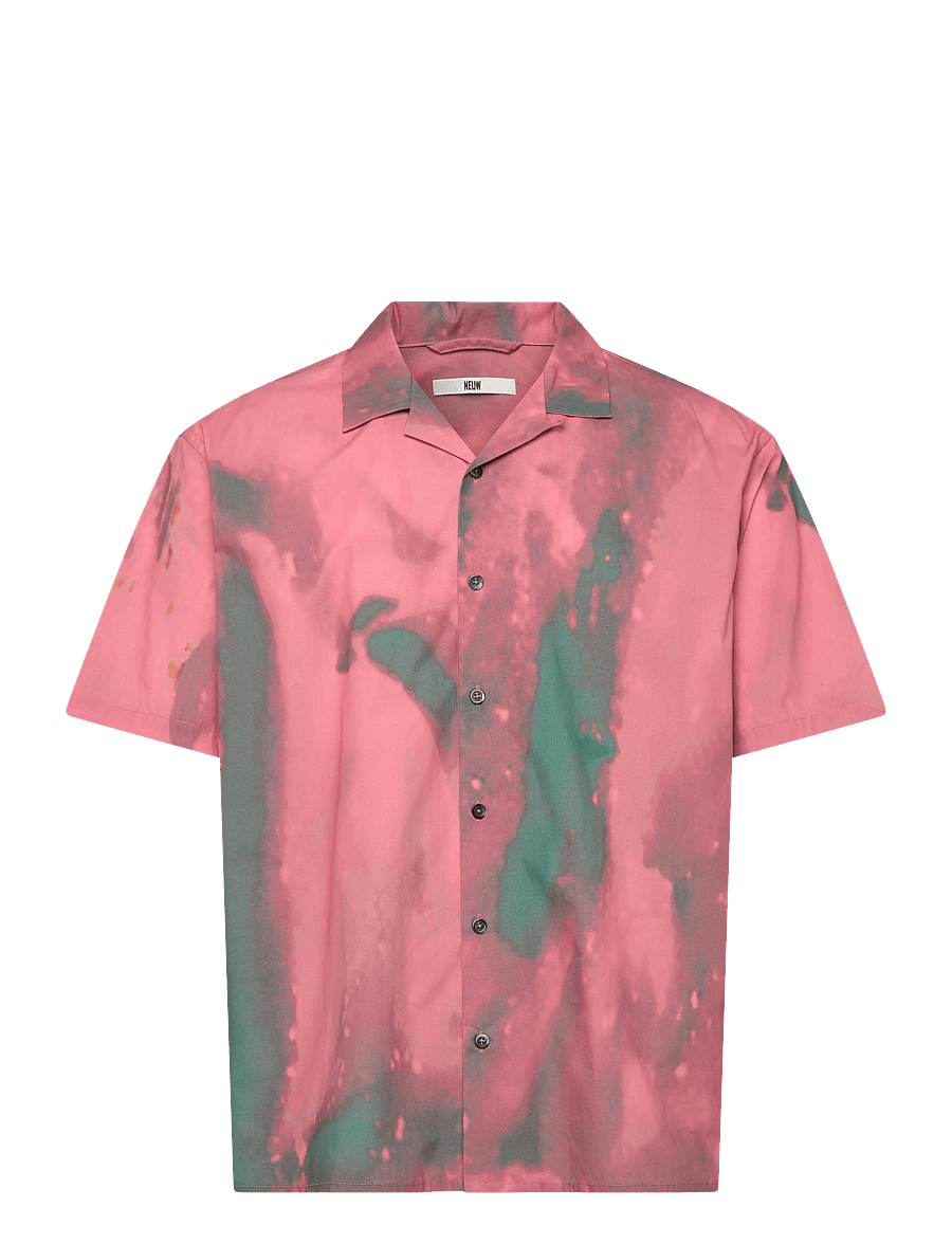 NEUW - BLEACH PRINT SS SHIRT QUARTZ - mønstrede skjorter - multi - 1