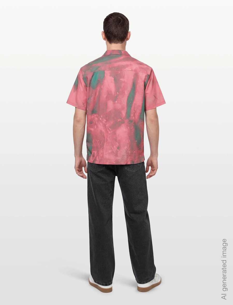 NEUW - BLEACH PRINT SS SHIRT QUARTZ - mønstrede skjorter - multi - 4