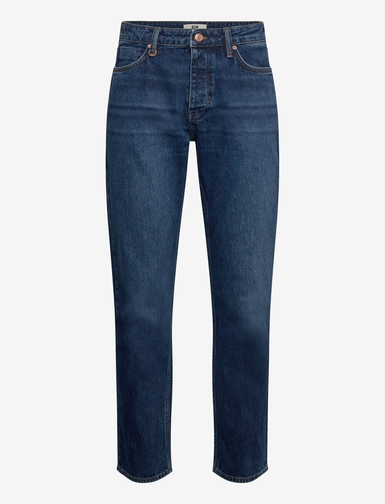 NEUW - RAY STRAIGHT TRINITY MID INDIGO - bukser & jeans - blue - 0