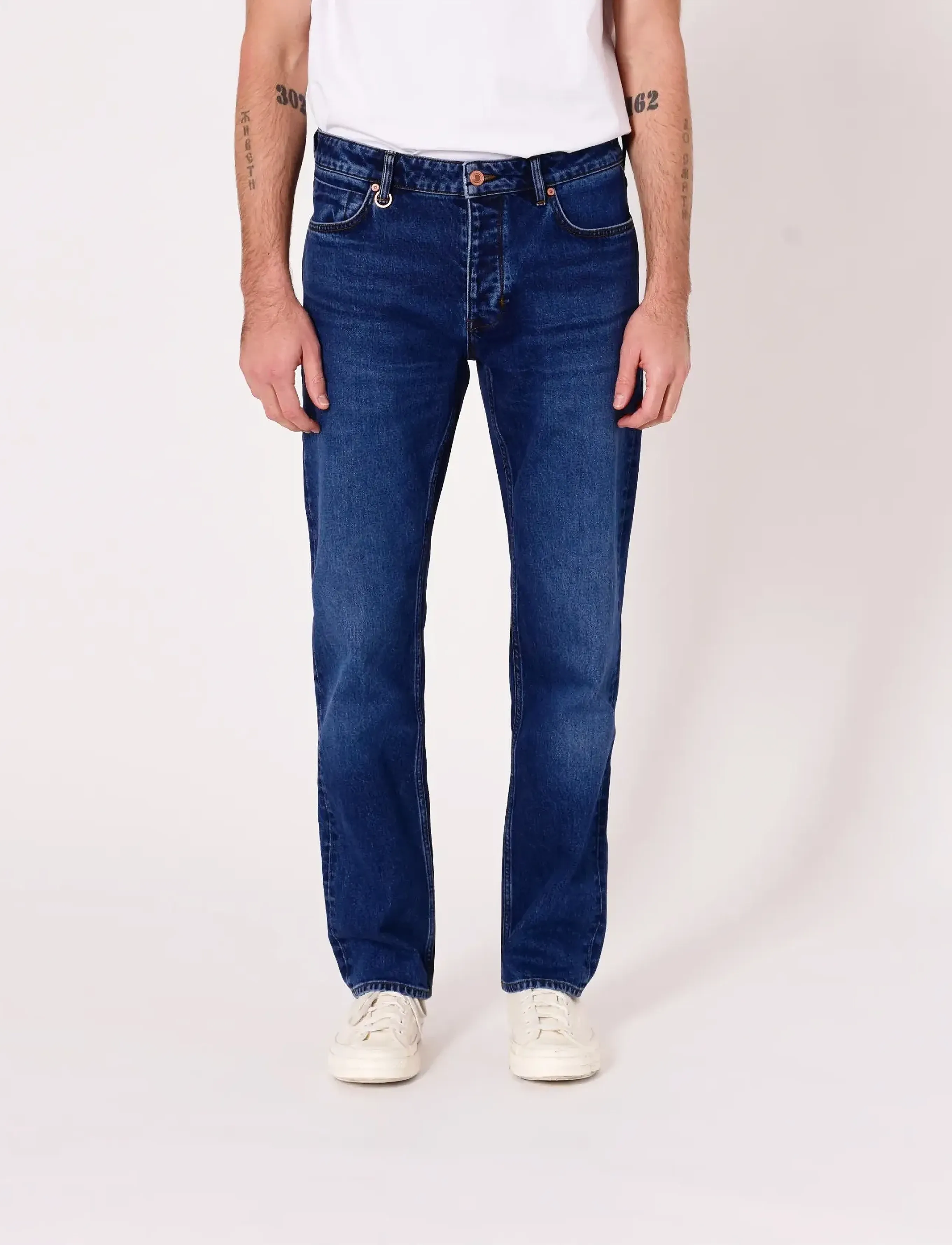 NEUW - RAY STRAIGHT TRINITY MID INDIGO - bukser & jeans - blue - 0