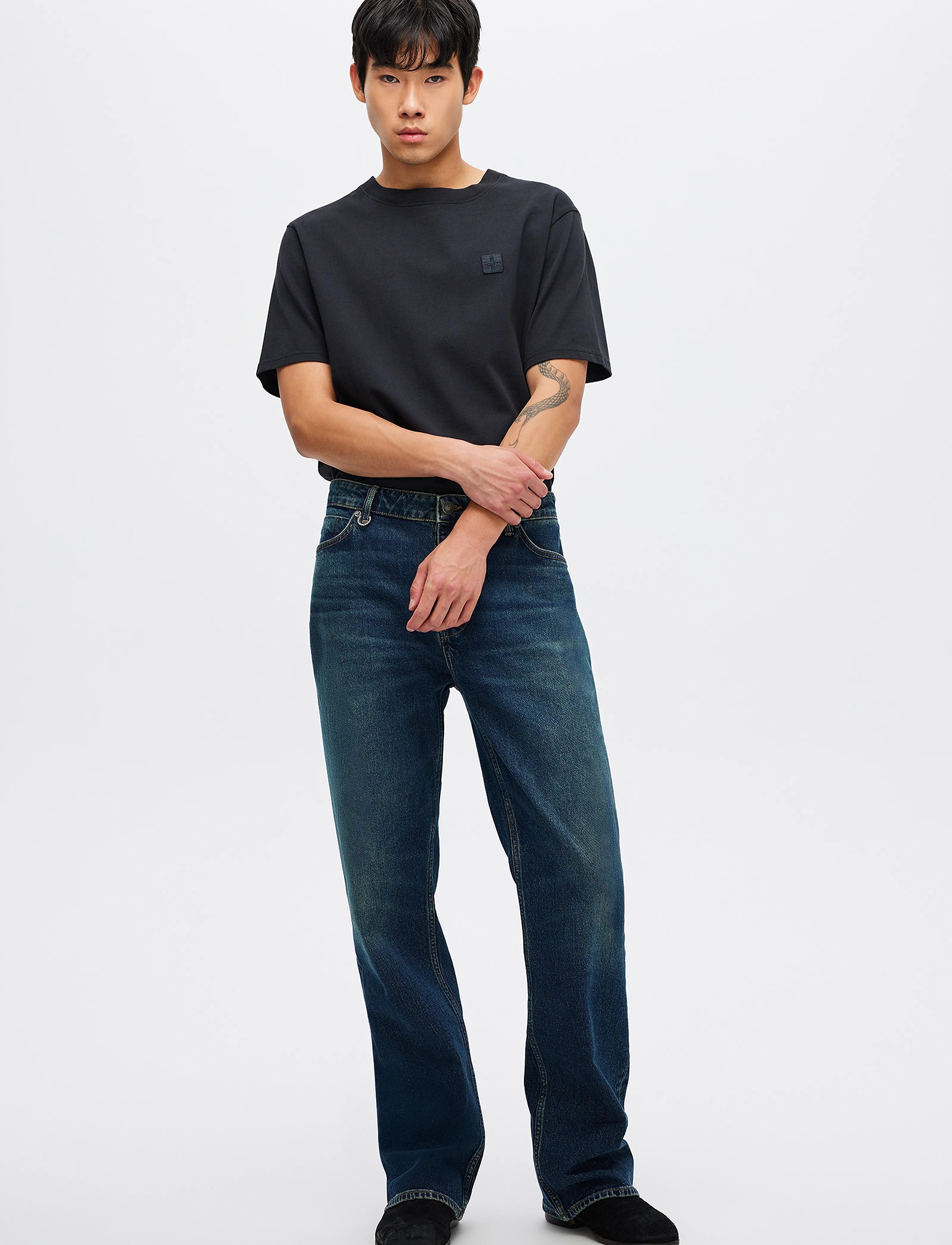 NEUW - JULIAN FLARE MEMPHIS DARK VINTAGE INDIGO - regular jeans - blue - 0