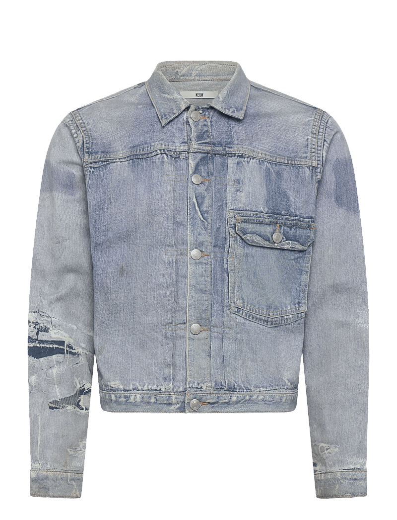NEUW - TYPE ONE JACKET DIGITAL INDIGO LIGHT VINTAGE INDIG - vuorittomat farkkutakit - blue - 1