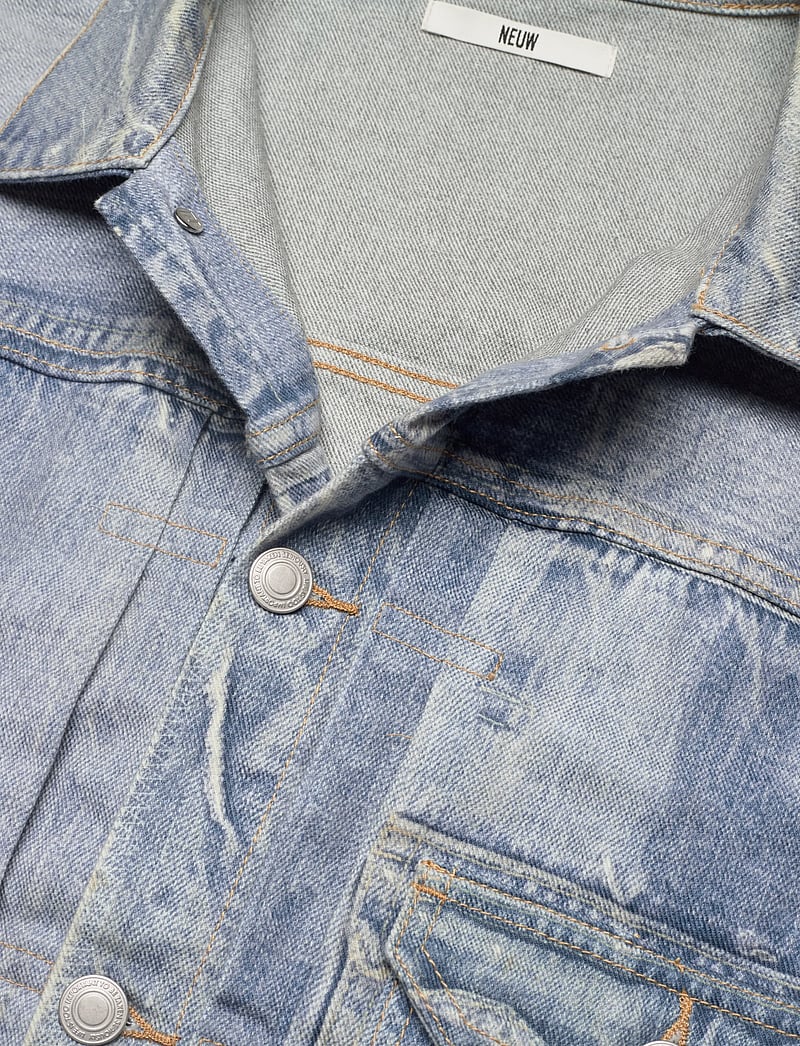 NEUW - TYPE ONE JACKET DIGITAL INDIGO LIGHT VINTAGE INDIG - vuorittomat farkkutakit - blue - 5