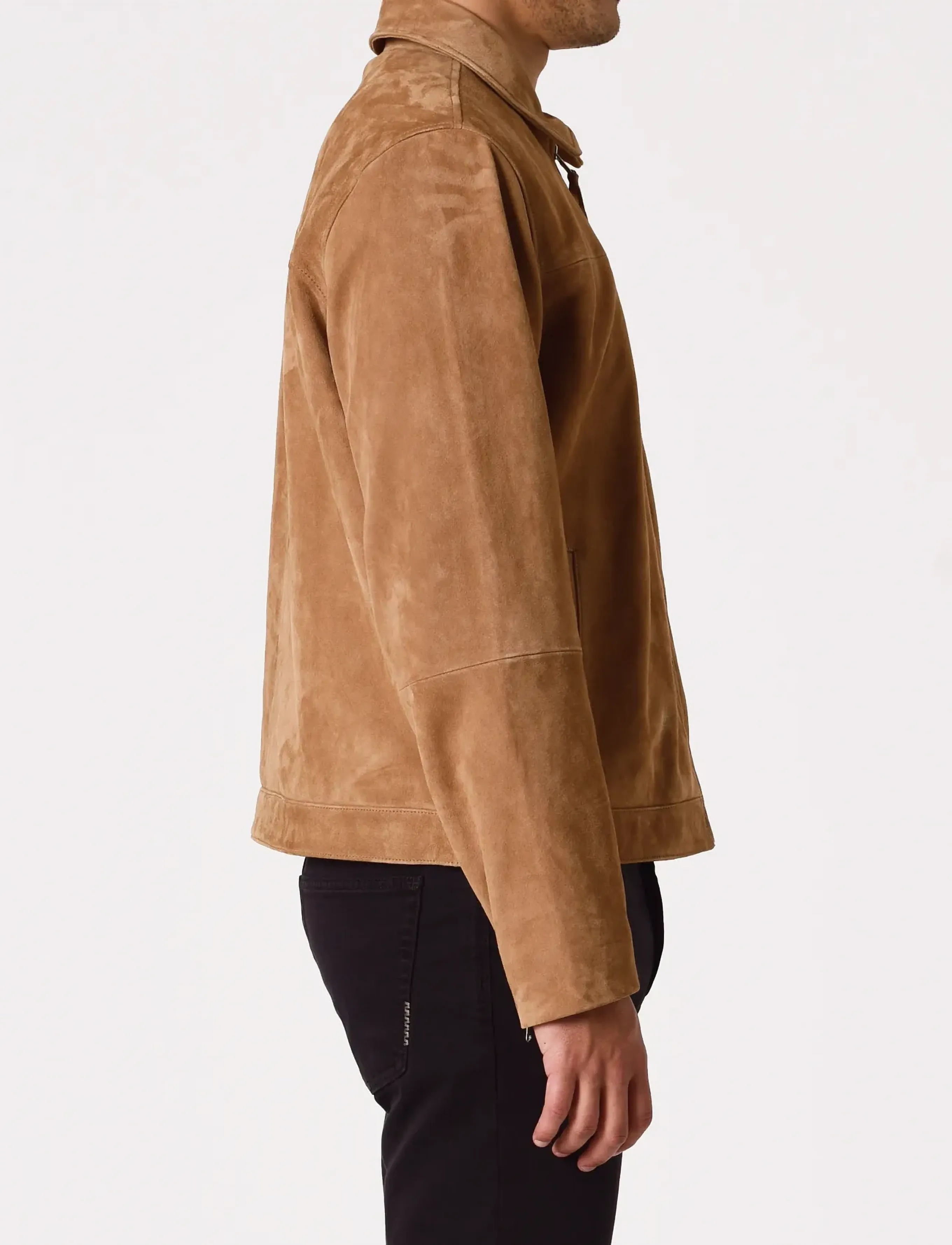 NEUW - SUEDE RIDER JACKETWHISKEY - jackets - brown - 3