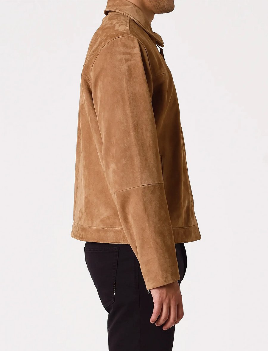 NEUW - SUEDE RIDER JACKETWHISKEY - herbstjacken - brown - 3